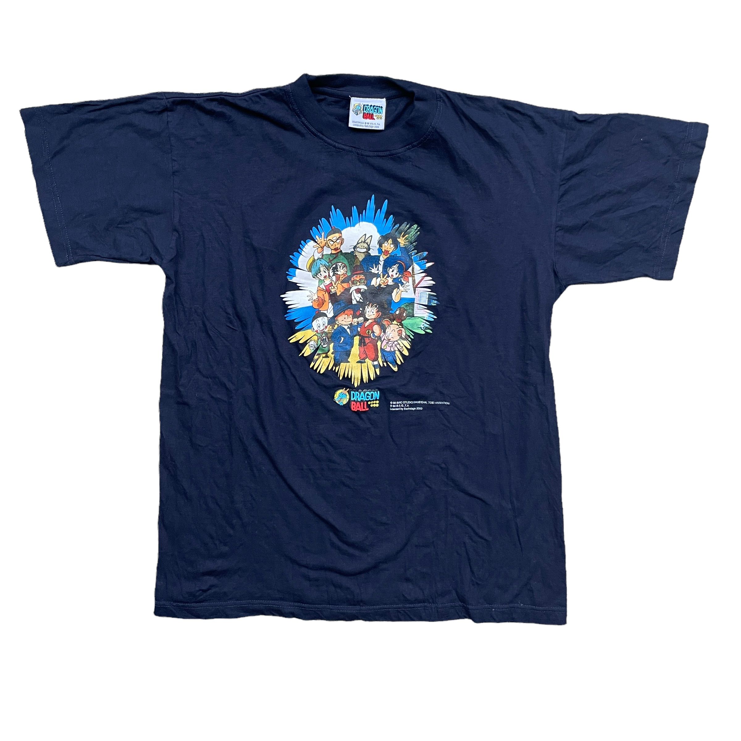 Pre-owned Vintage 2000 Dragon Ball Z T-shirt In Navy