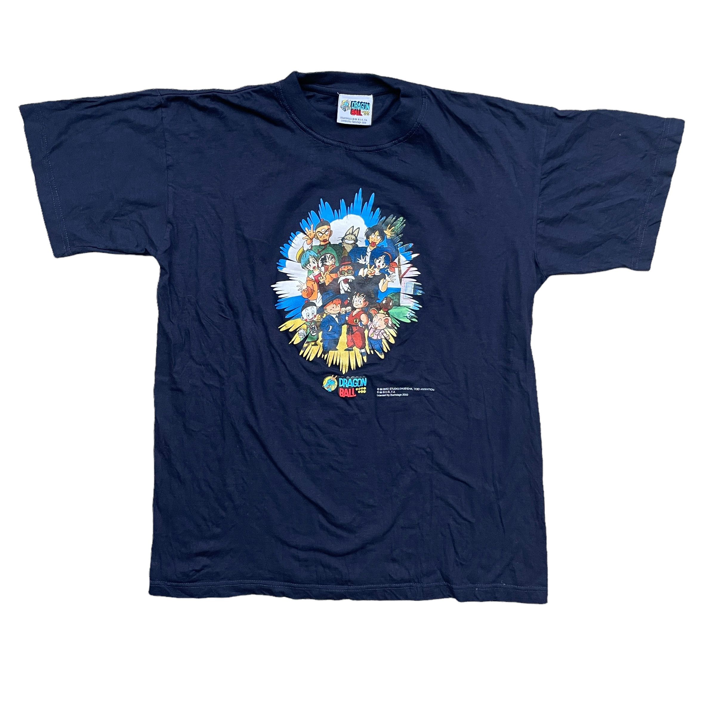 image of Vintage 2000 Dragon Ball Z T-Shirt in Navy, Men's (Size Large)