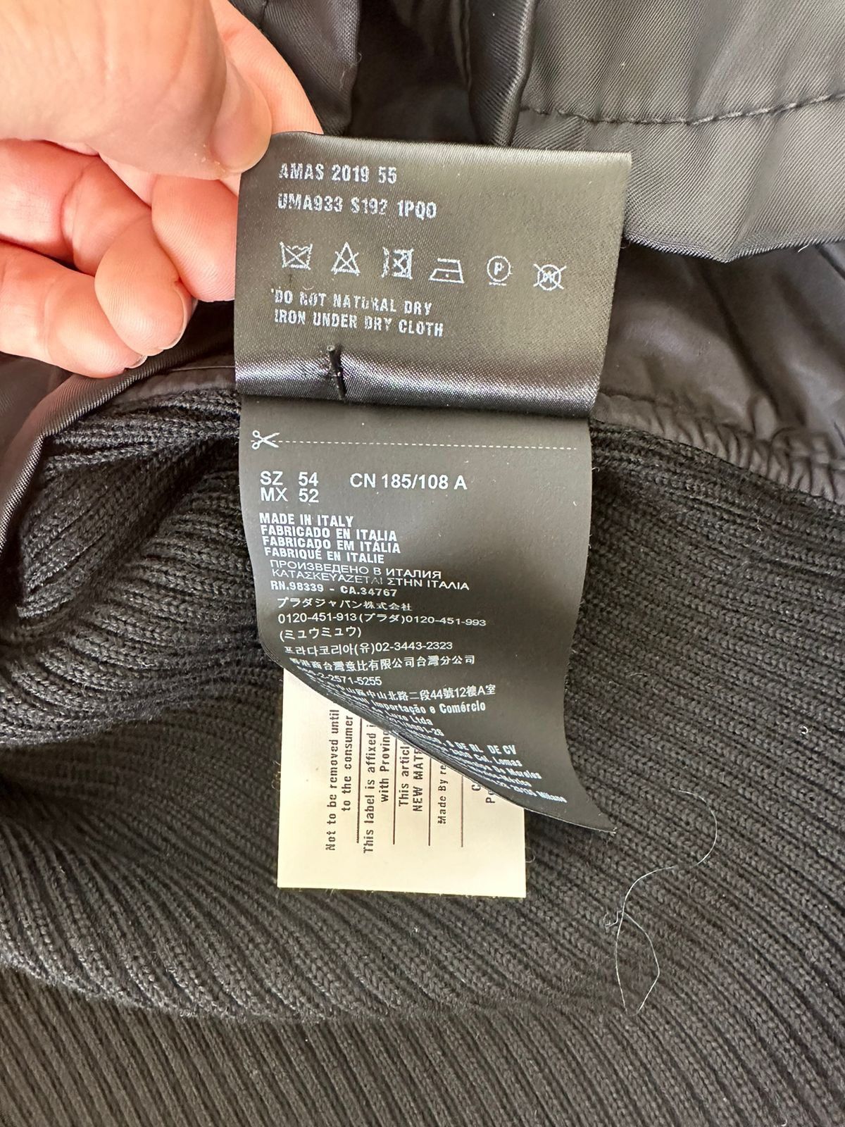 Prada 🧶$1.7K VALUE🧶Prada Nylon Knit Sweater with triangle logo Size US L / EU 52-54 / 3 - 9 Thumbnail