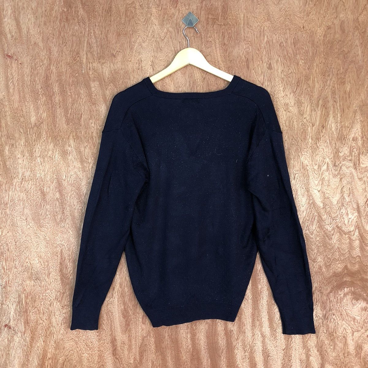 Homespun Knitwear × Japanese Brand Kanko Dark Blue plain japan Knitwear #c841 Size US L / EU 52-54 / 3 - 11 Thumbnail