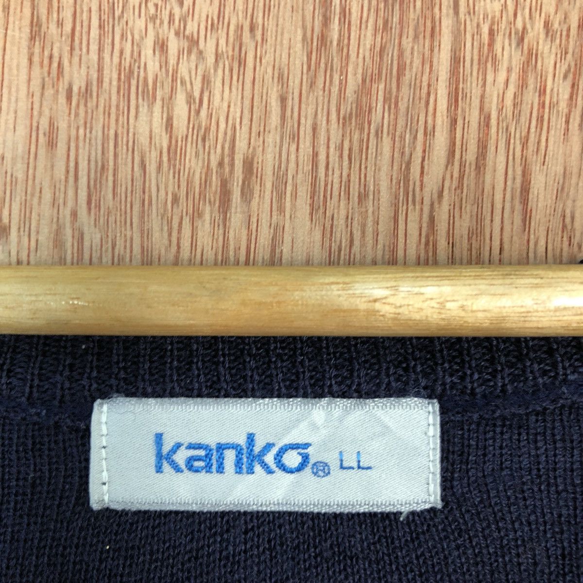 Homespun Knitwear × Japanese Brand Kanko Dark Blue plain japan Knitwear #c841 Size US L / EU 52-54 / 3 - 10 Thumbnail