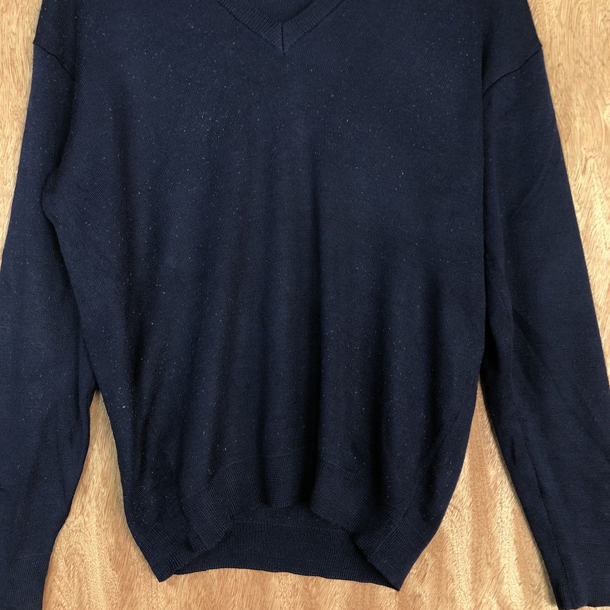 Homespun Knitwear × Japanese Brand Kanko Dark Blue plain japan Knitwear #c841 Size US L / EU 52-54 / 3 - 8 Thumbnail