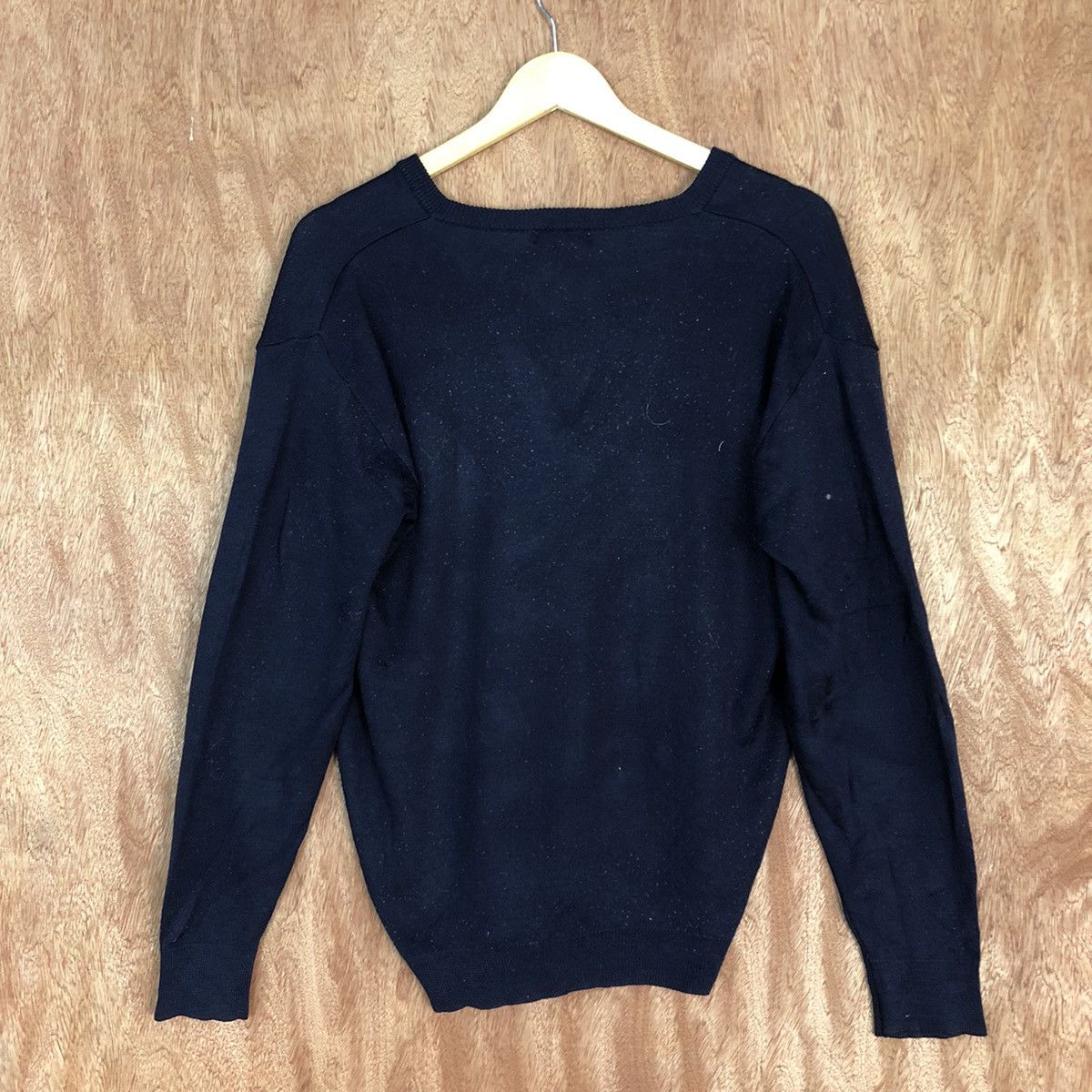 Homespun Knitwear × Japanese Brand Kanko Dark Blue plain japan Knitwear #c841 Size US L / EU 52-54 / 3 - 13 Thumbnail
