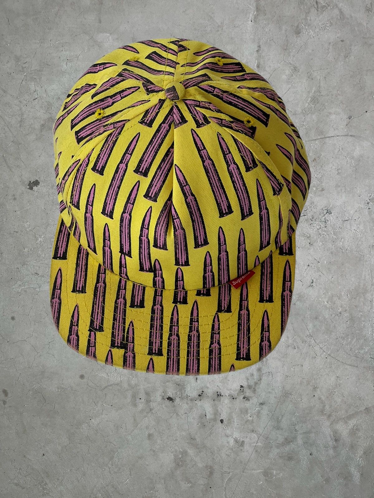 image of 2004 Supreme Bullet Hat in Yellow, Men's