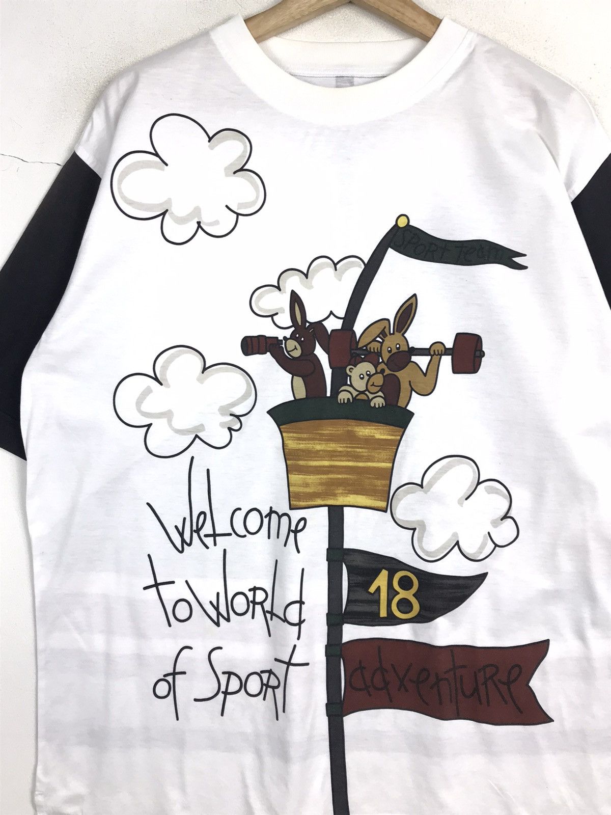 Jean Charles De Castelbajac × Vintage Vintage Jc De Castelbajac Sport Overprint Men Tees Size US XL / EU 56 / 4 - 2 Thumbnail