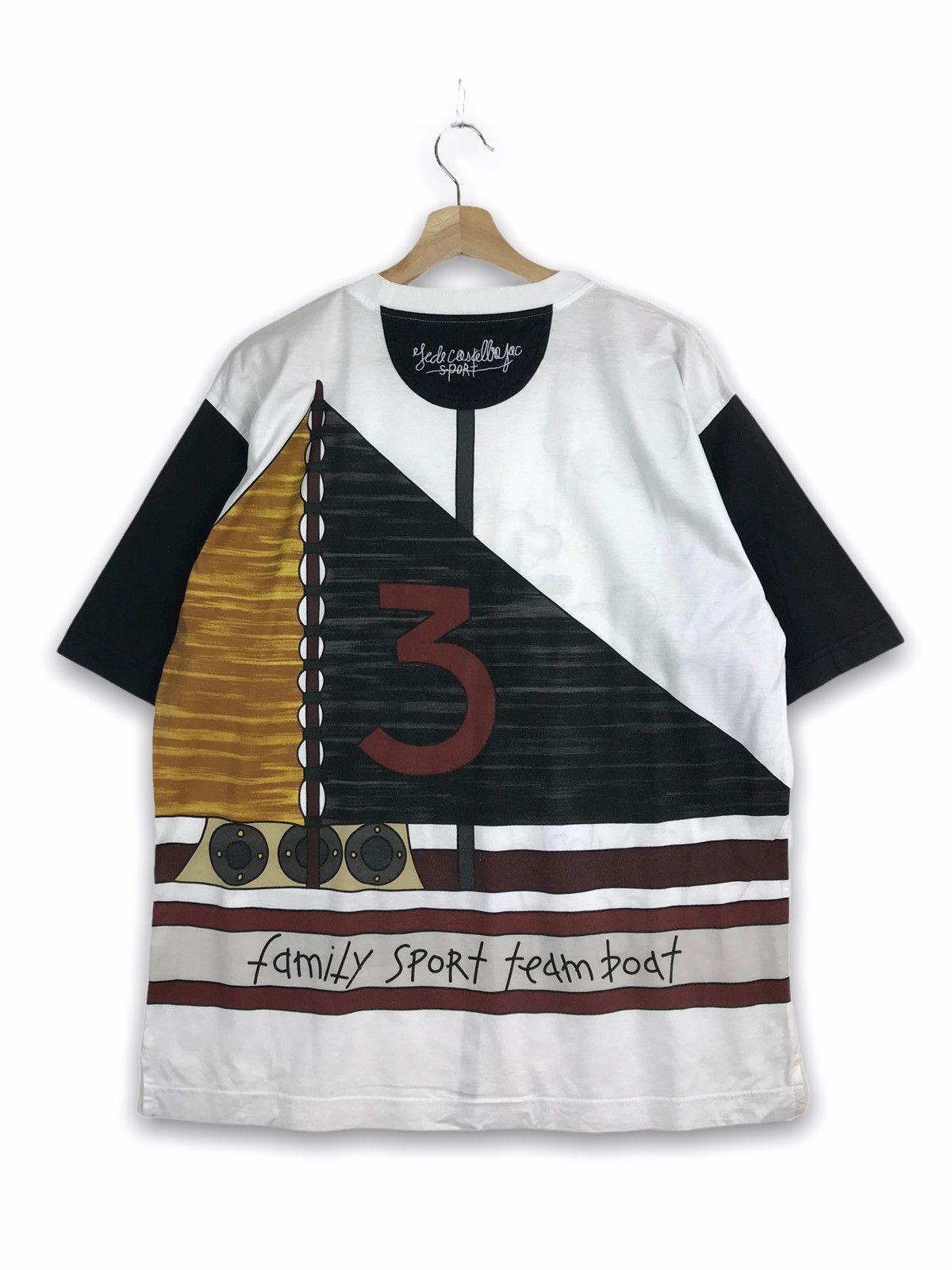 Jean Charles De Castelbajac × Vintage Vintage Jc De Castelbajac Sport Overprint Men Tees Size US XL / EU 56 / 4 - 3 Thumbnail