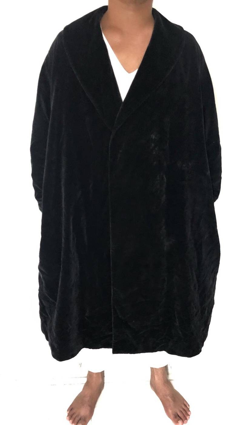 Comme des Garcons 🖤 AW99 Comme Des Garcons Velvet Unbuttoned Coat Size US L / EU 52-54 / 3 - 11 Thumbnail