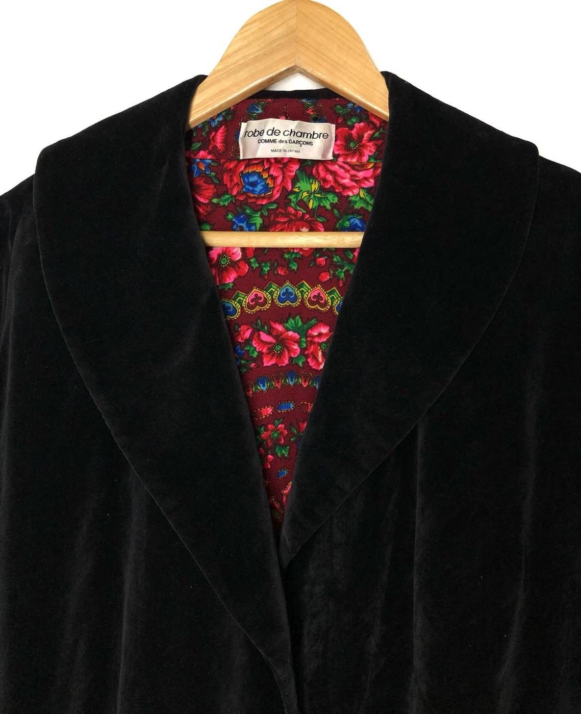 Comme des Garcons 🖤 AW99 Comme Des Garcons Velvet Unbuttoned Coat Size US L / EU 52-54 / 3 - 3 Thumbnail