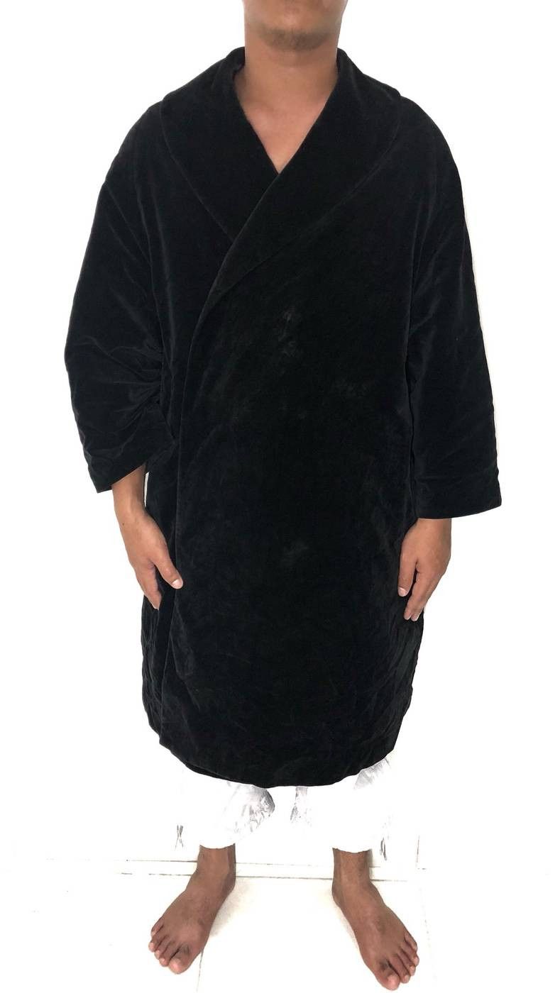 Comme des Garcons 🖤 AW99 Comme Des Garcons Velvet Unbuttoned Coat Size US L / EU 52-54 / 3 - 10 Thumbnail