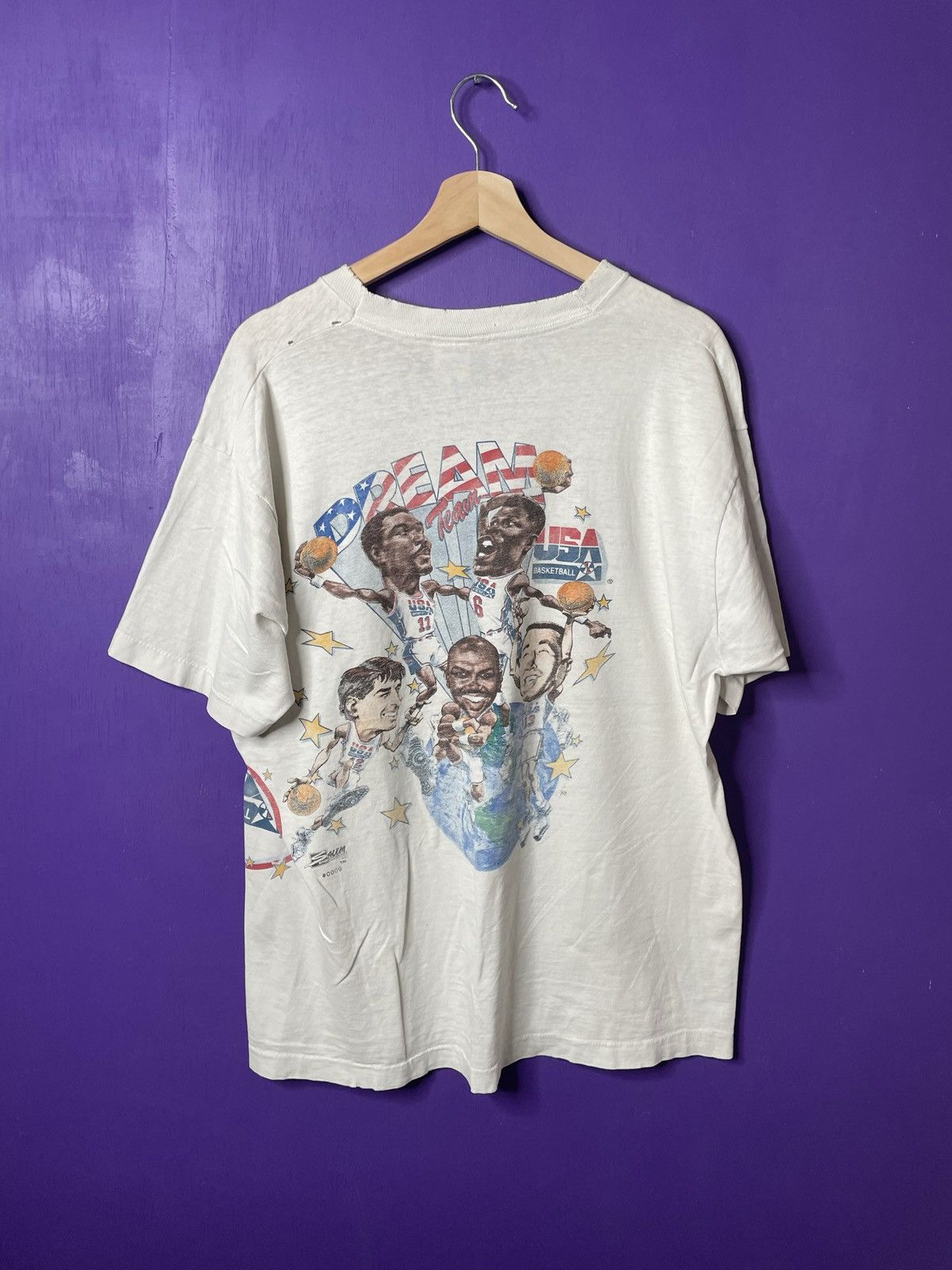 NBA × Vintage Vintage 1992 USA Dream team wrap around print t-shirt Size US XL / EU 56 / 4 - 2 Thumbnail