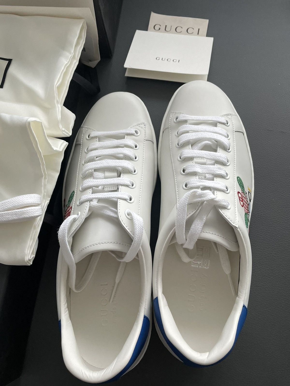 Gucci Rare Brand NEW Super Runway Embroidery Tennis Logo Sneaker Size US 10 / EU 43 - 19 Thumbnail