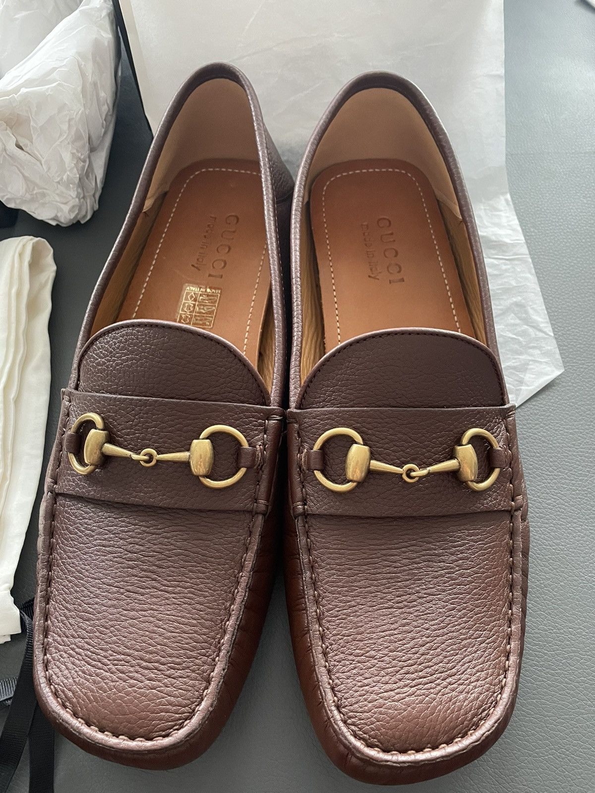 Gucci Rare LimitedEdition Brand NEW Iconic Horsebit Leather Loafer Size US 10.5 / EU 43-44 - 6 Thumbnail