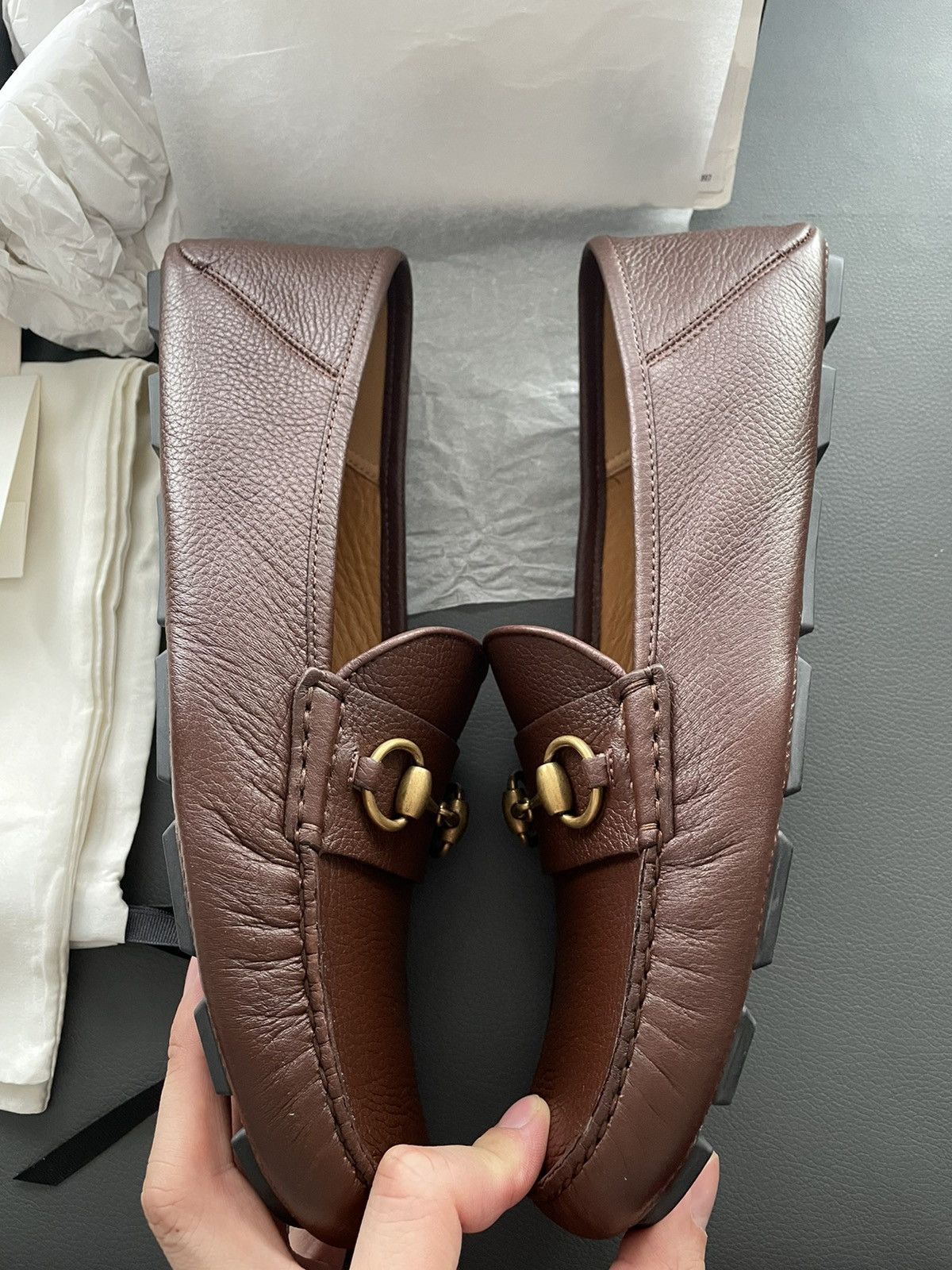 Gucci Rare LimitedEdition Brand NEW Iconic Horsebit Leather Loafer Size US 10.5 / EU 43-44 - 20 Thumbnail