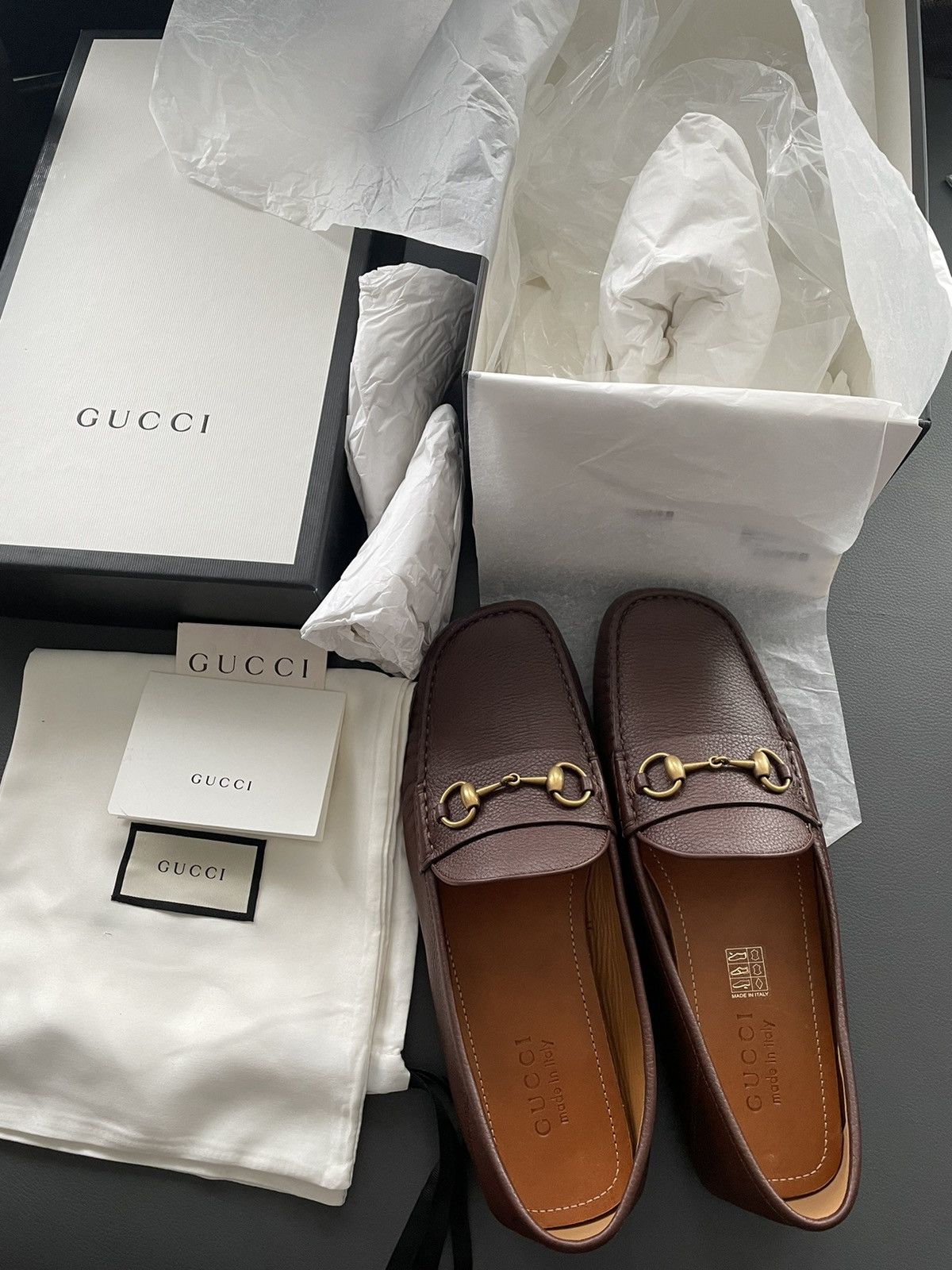 Gucci Rare LimitedEdition Brand NEW Iconic Horsebit Leather Loafer Size US 10.5 / EU 43-44 - 16 Thumbnail
