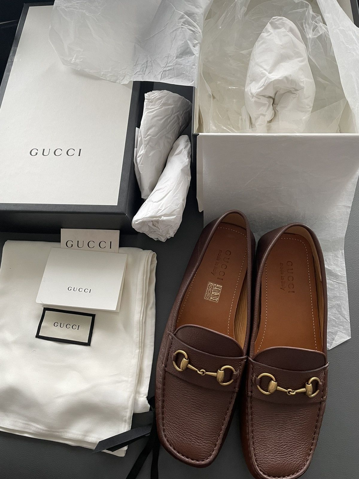 Gucci Rare LimitedEdition Brand NEW Iconic Horsebit Leather Loafer Size US 10.5 / EU 43-44 - 13 Thumbnail