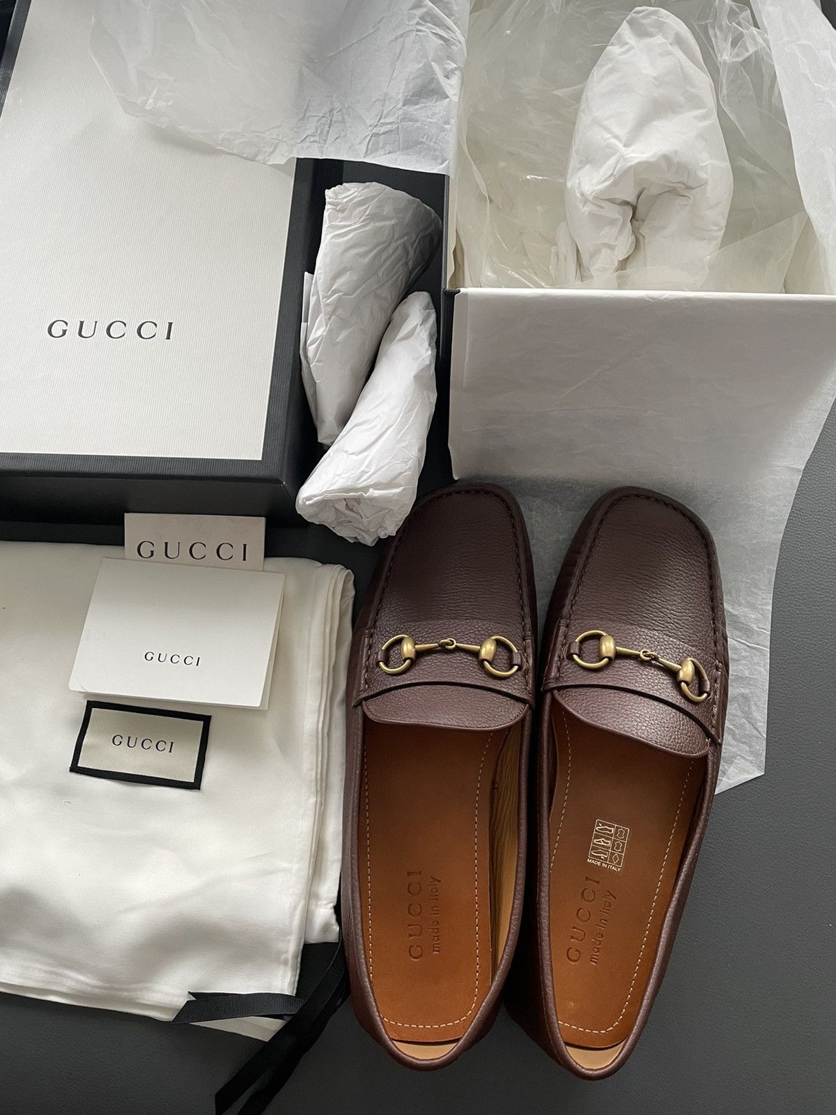 Gucci Rare LimitedEdition Brand NEW Iconic Horsebit Leather Loafer Size US 10.5 / EU 43-44 - 5 Thumbnail