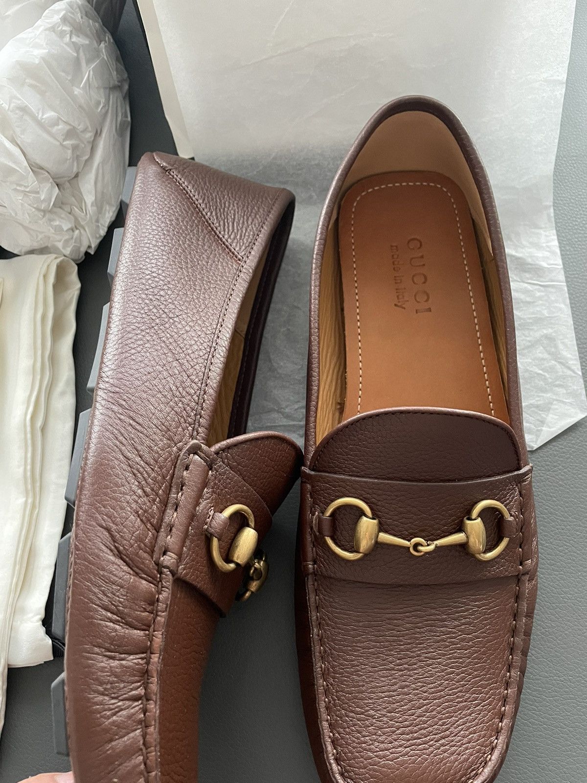 Gucci Rare LimitedEdition Brand NEW Iconic Horsebit Leather Loafer Size US 10.5 / EU 43-44 - 14 Thumbnail
