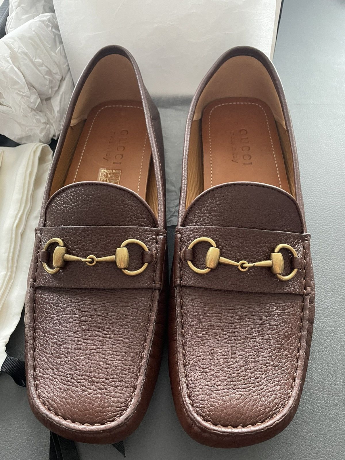 Gucci Rare LimitedEdition Brand NEW Iconic Horsebit Leather Loafer Size US 10.5 / EU 43-44 - 18 Thumbnail