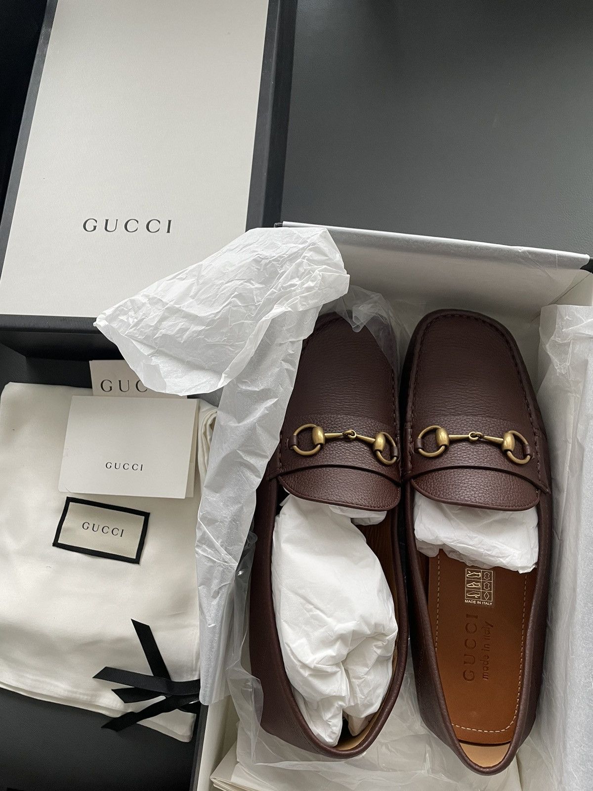Gucci Rare LimitedEdition Brand NEW Iconic Horsebit Leather Loafer Size US 10.5 / EU 43-44 - 1 Thumbnail