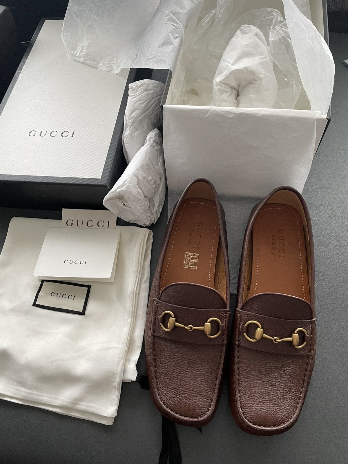 Gucci Rare LimitedEdition Brand NEW Iconic Horsebit Leather Loafer Size US 10.5 / EU 43-44 - 2 Thumbnail