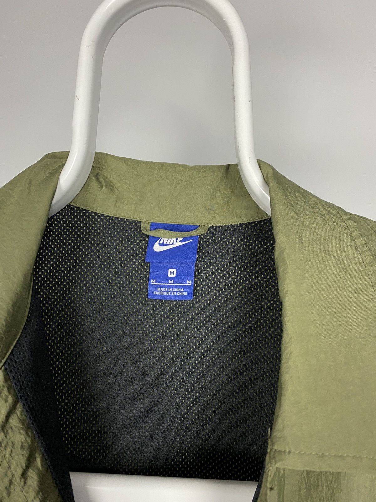 Nike Nike big swoosh olive nylon jacket Size US XL / EU 56 / 4 - 7 Thumbnail