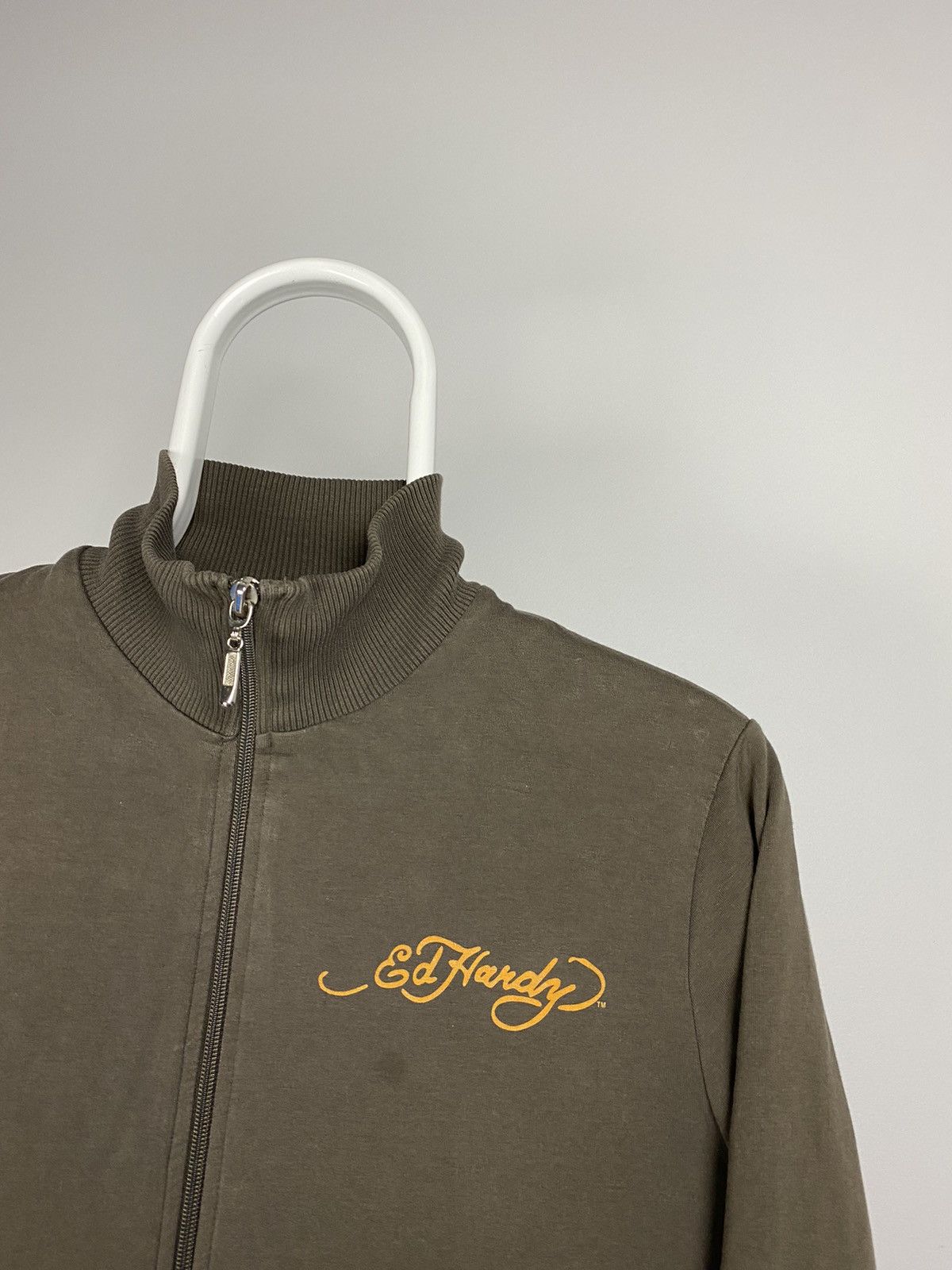 Christian Audigier × Ed Hardy × Vintage Ed Hardy vintage zip up sweatshirt Christian Audiger brown Size US XS / EU 42 / 0 - 5 Thumbnail