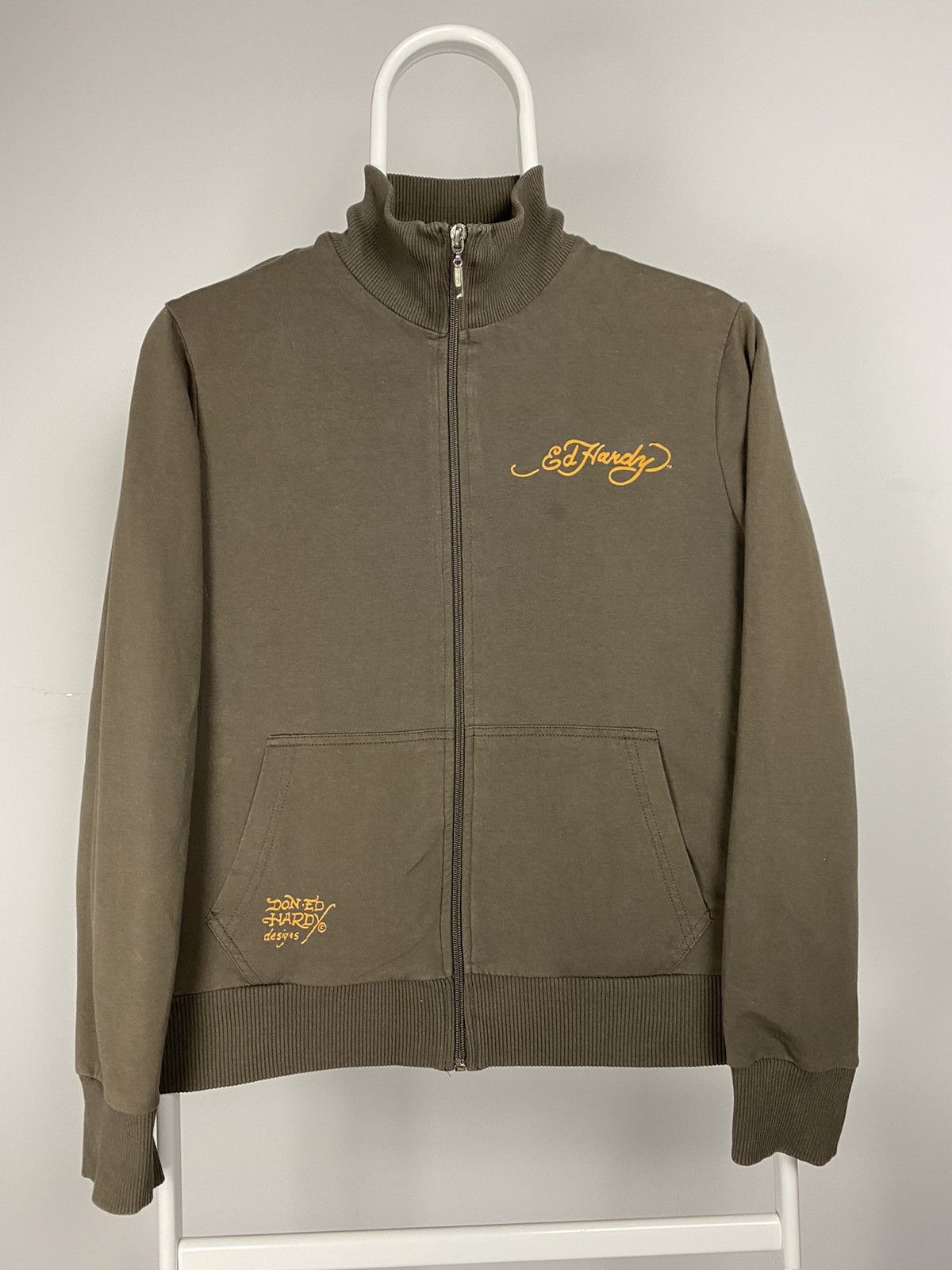 Christian Audigier × Ed Hardy × Vintage Ed Hardy vintage zip up sweatshirt Christian Audiger brown Size US XS / EU 42 / 0 - 1 Thumbnail