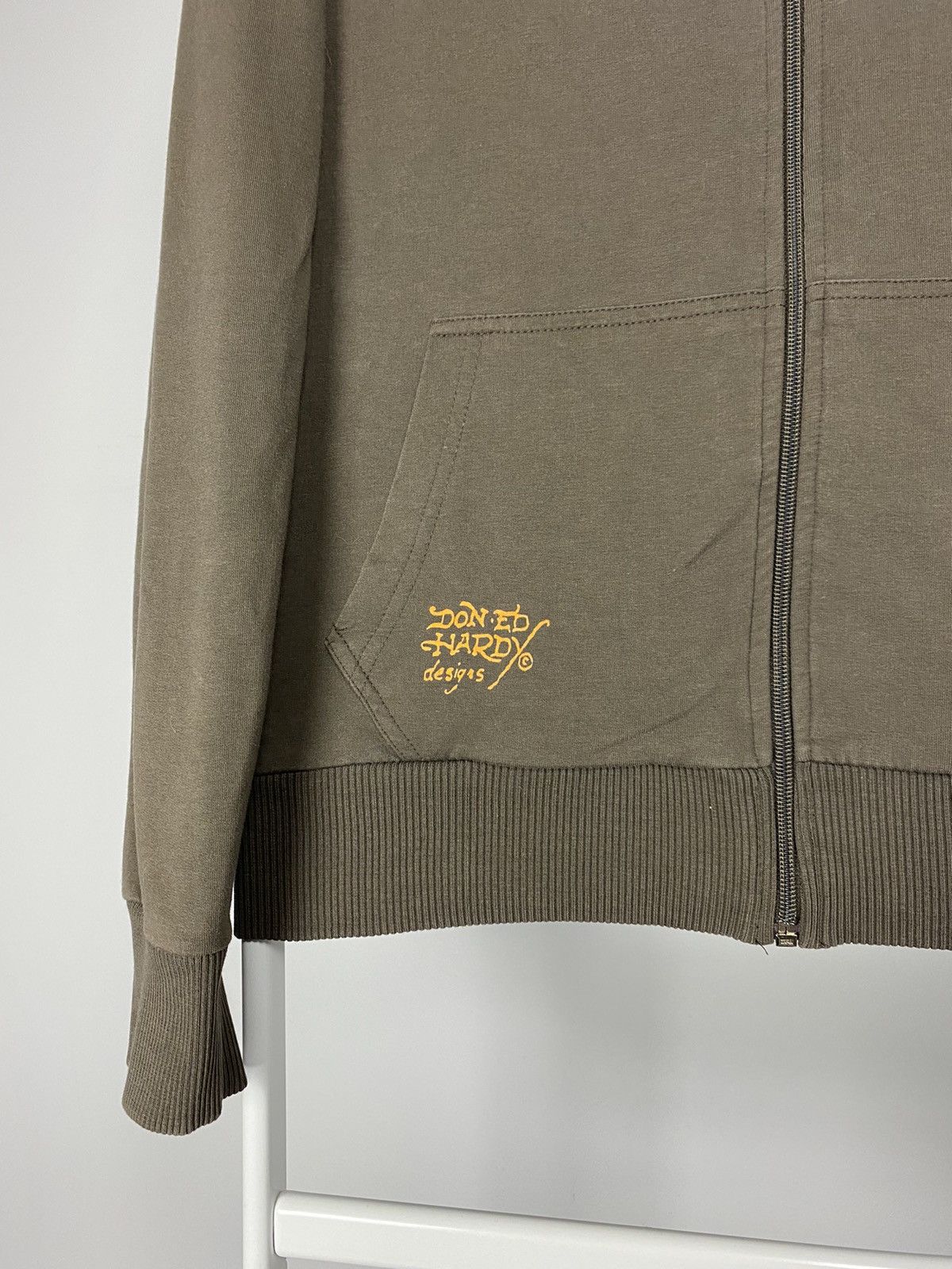 Christian Audigier × Ed Hardy × Vintage Ed Hardy vintage zip up sweatshirt Christian Audiger brown Size US XS / EU 42 / 0 - 6 Thumbnail