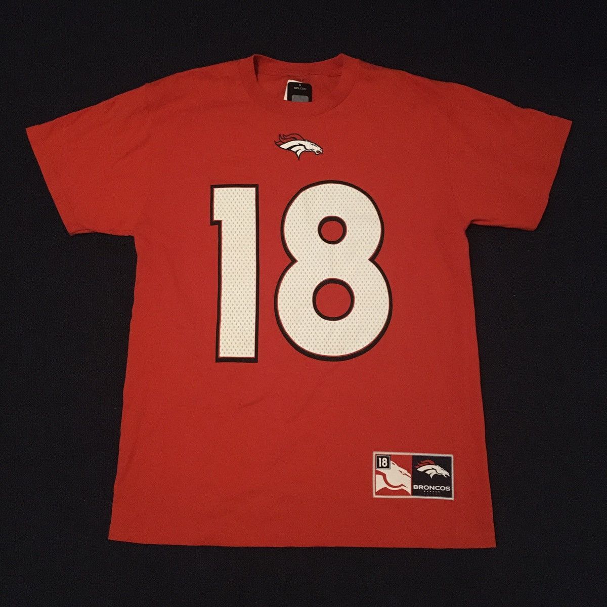 NFL NFL Denver Broncos Peyton Manning 18 Tee Shirt Jersey Size US M / EU 48-50 / 2 - 2 Thumbnail