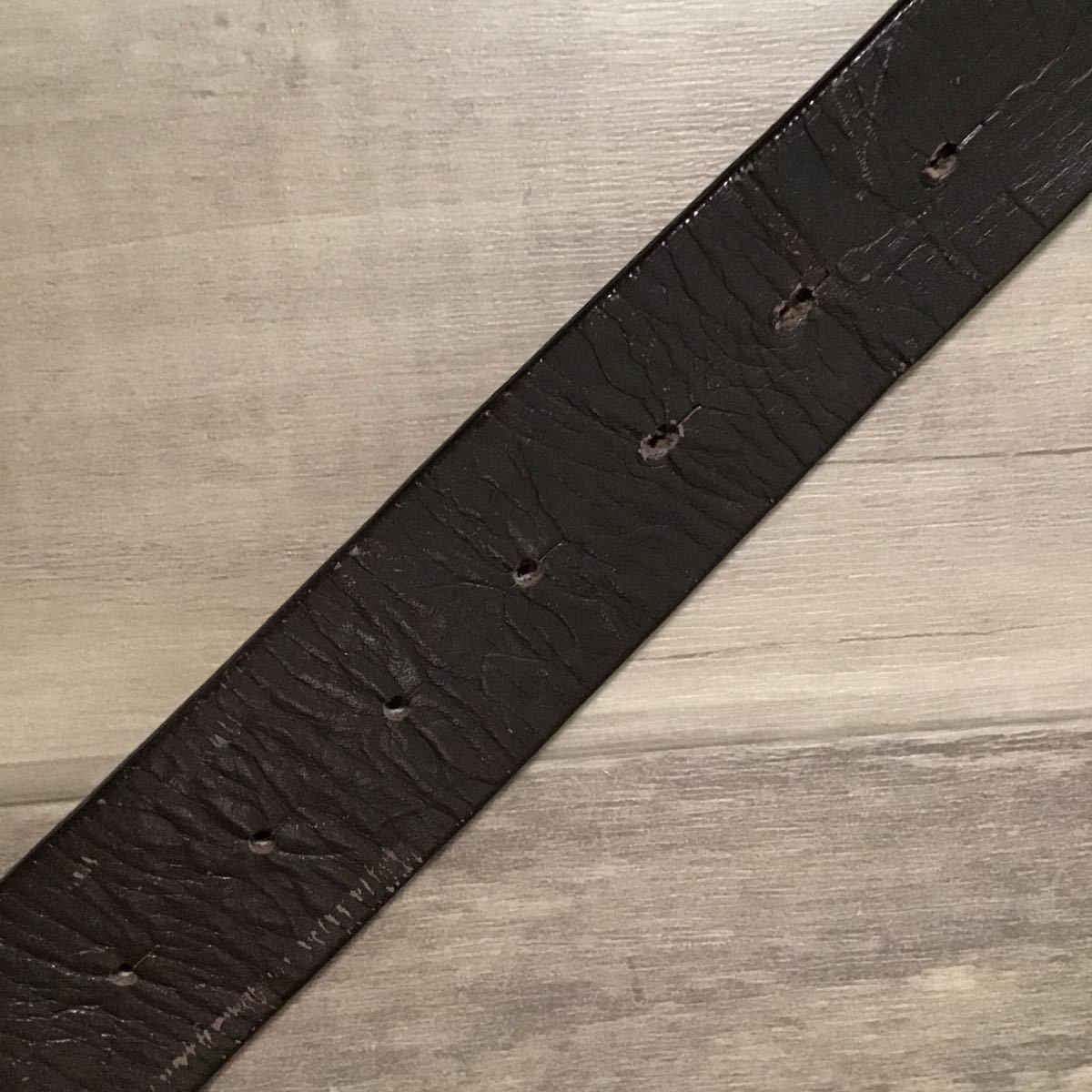 Bape × Nigo × Swarovski BAPE Gold Swarovski BAPE camo embossed leather belt ape Size ONE SIZE - 5 Thumbnail