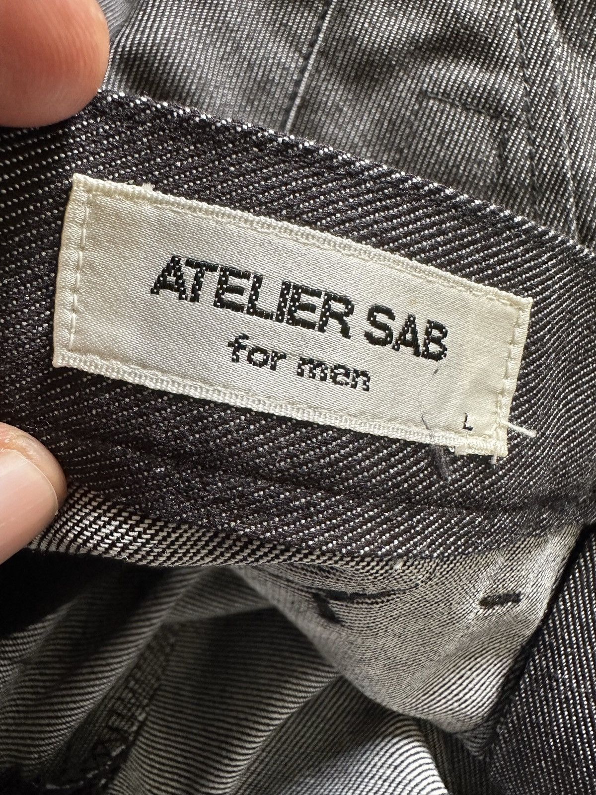 Japanese Brand [31 x 39] 1990s Atelier Sab for Men hybrid archives denim Size US 31 - 19 Thumbnail