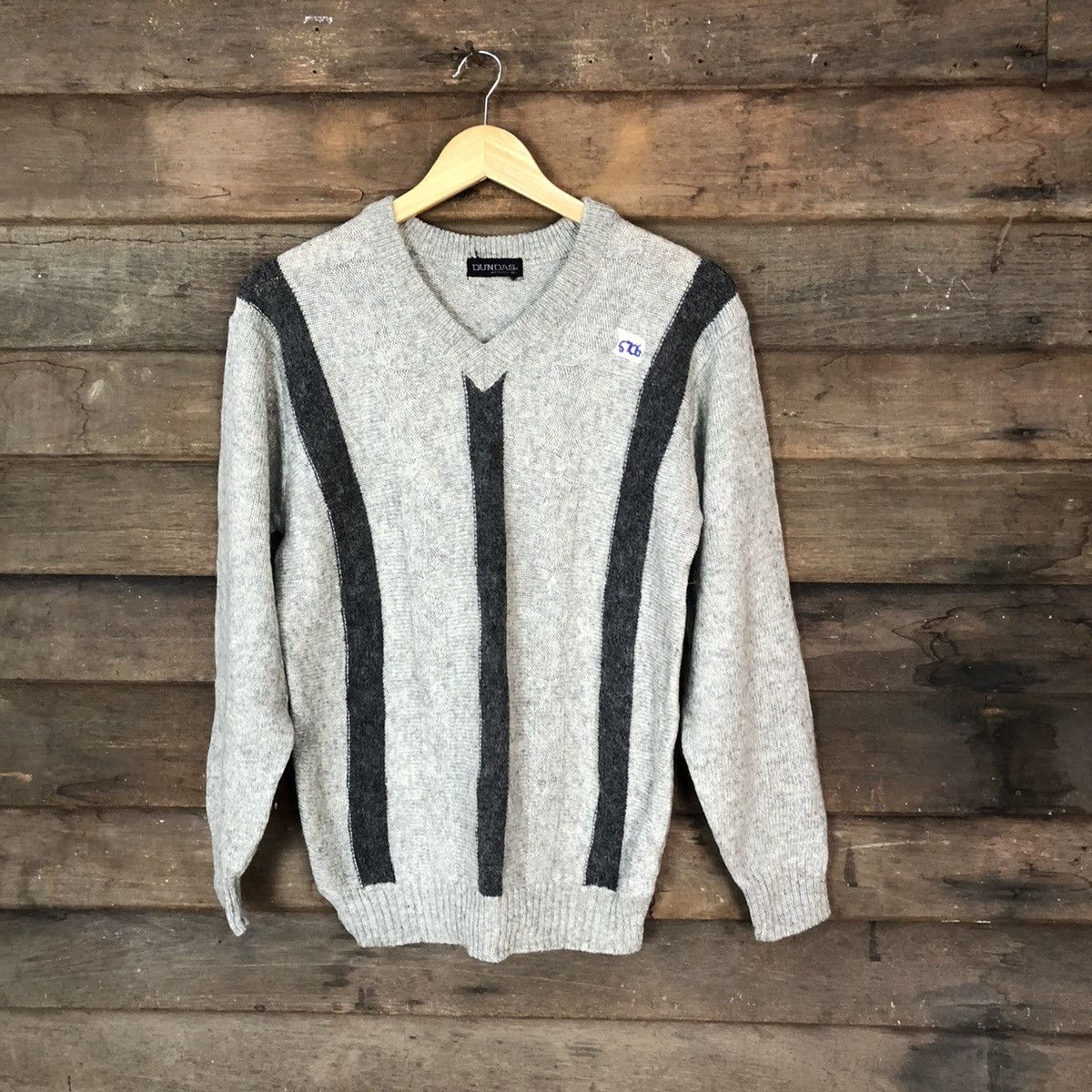 image of Dundas Japan Vintage Grey Knitwear 5706, Women's (Size Medium)