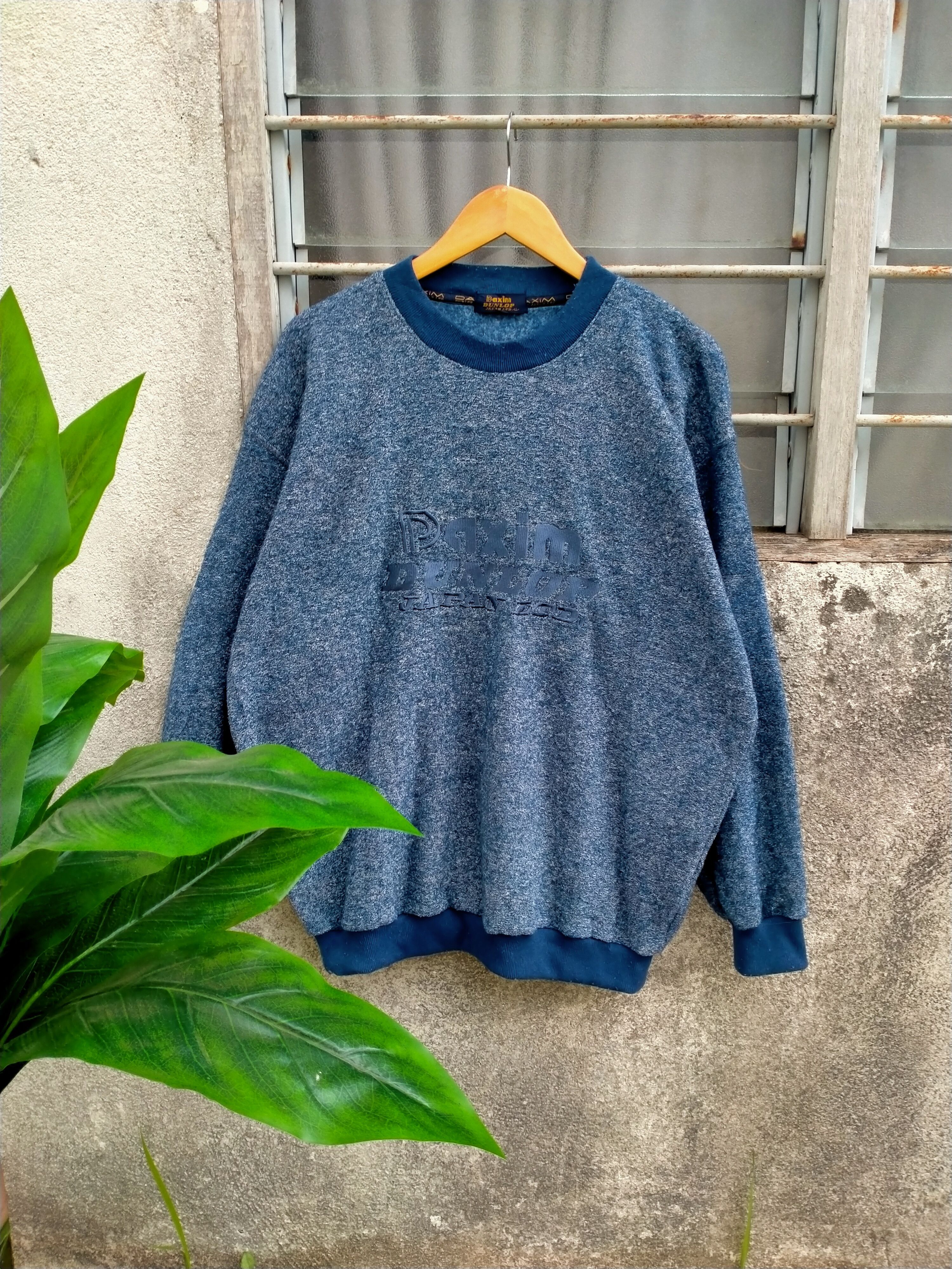 image of Steals Daxim Dunlop Embroidey Spellout in Blue, Men's (Size XL)