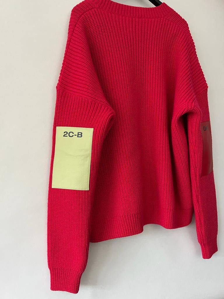 Raf Simons Raf Simons Wool Cardigan With Leather Patches Size US S / EU 44-46 / 1 - 3 Thumbnail