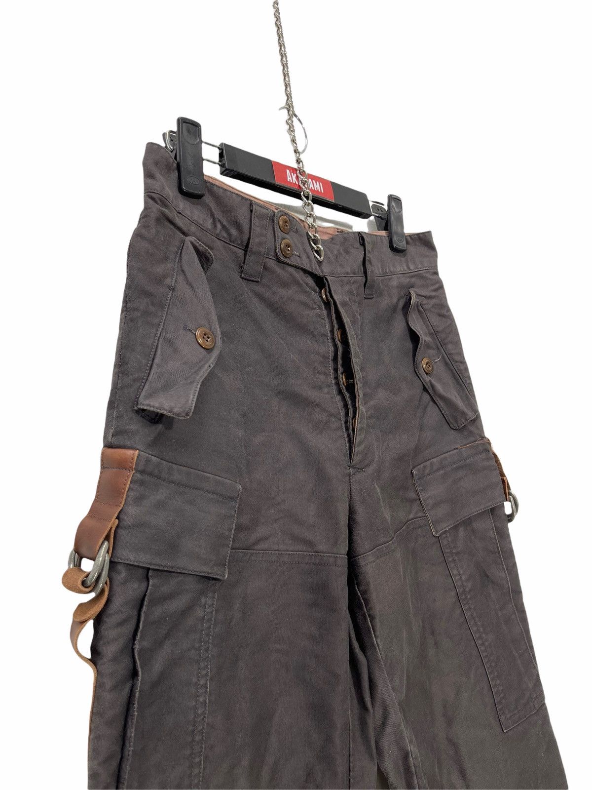 Japanese Brand 🌟I.D Company Japan Thick Heavy Cargo Leather Part 3🟦1 Size US 28 / EU 44 - 7 Thumbnail