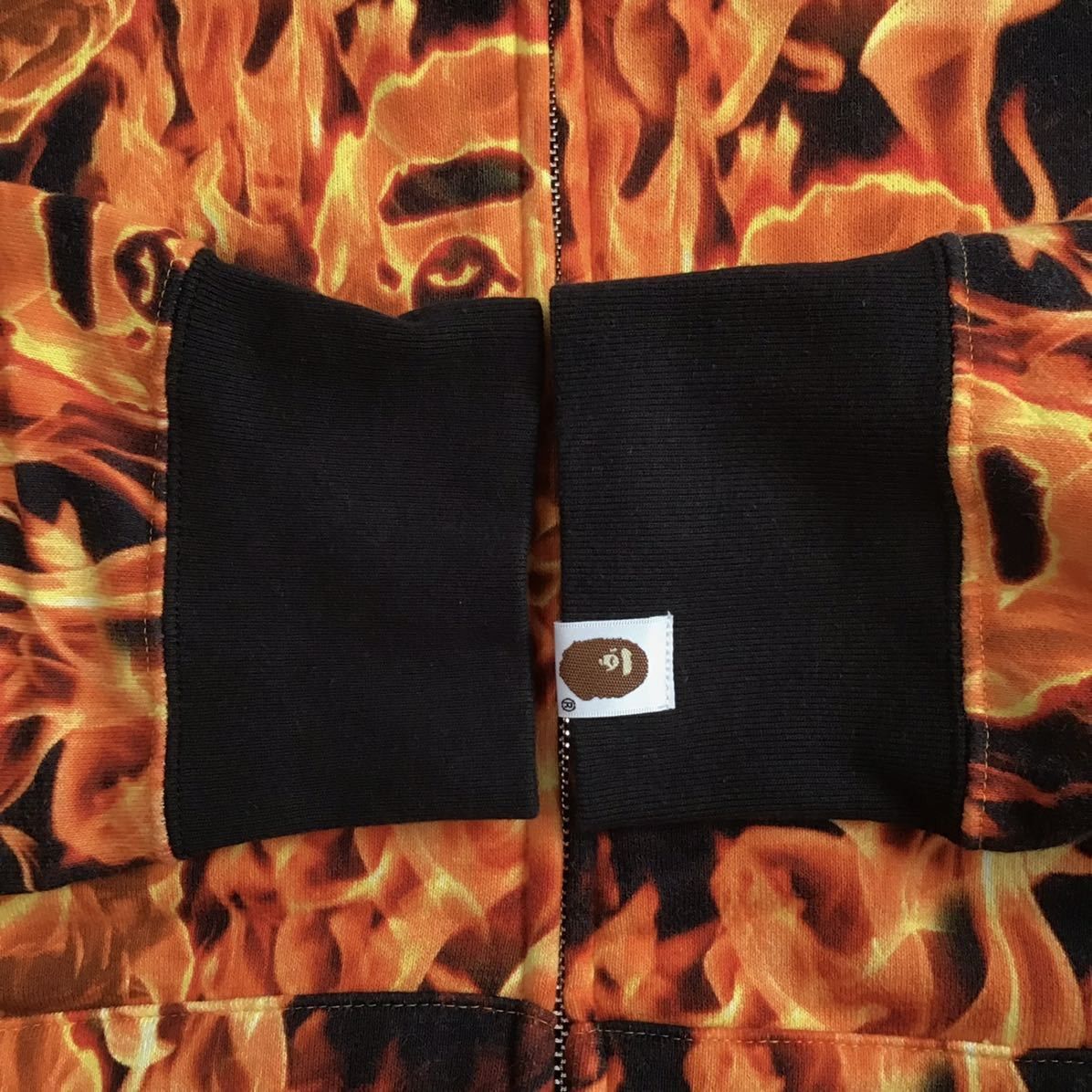 Bape 🔥XL🔥 BAPE FLAME full zip hoodie Fire a bathing ape Size US XL / EU 56 / 4 - 5 Thumbnail