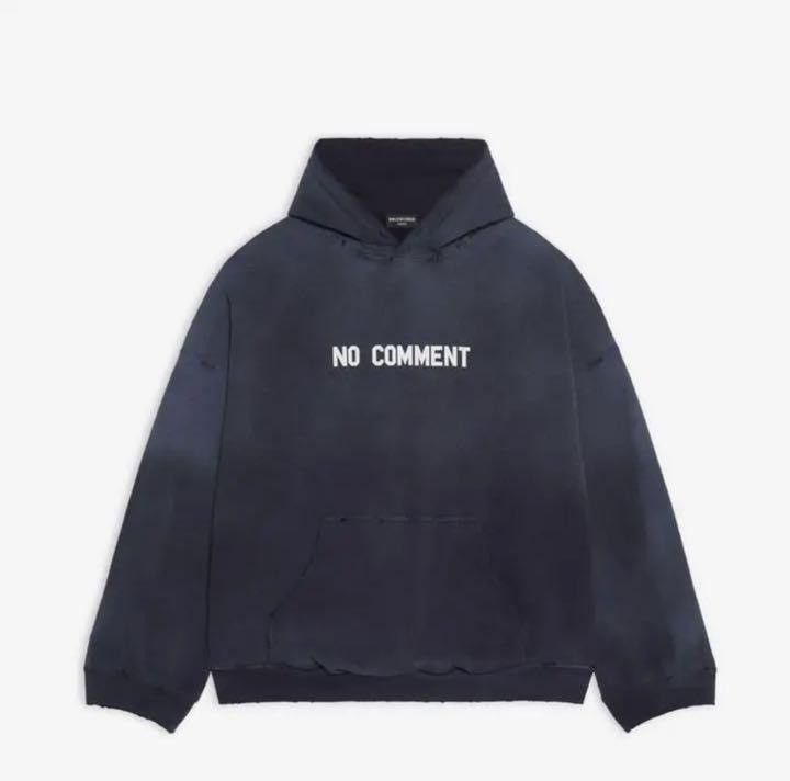 Balenciaga Balenciaga No Comment Hoodie Size US M / EU 48-50 / 2 - 2 Thumbnail