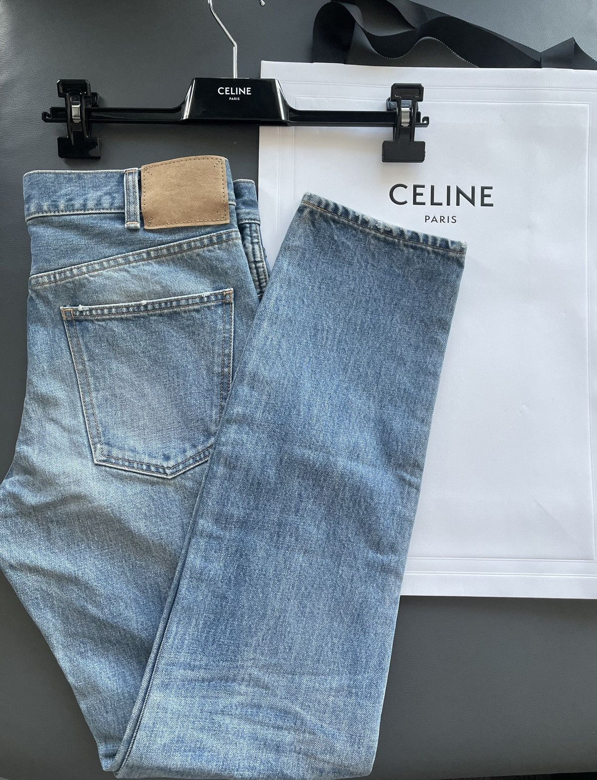 Celine × Hedi Slimane Sold Out Rare Brand NEW M_SL_003 Low Rise Slim Skinny Denim Size US 30 / EU 46 - 20 Thumbnail