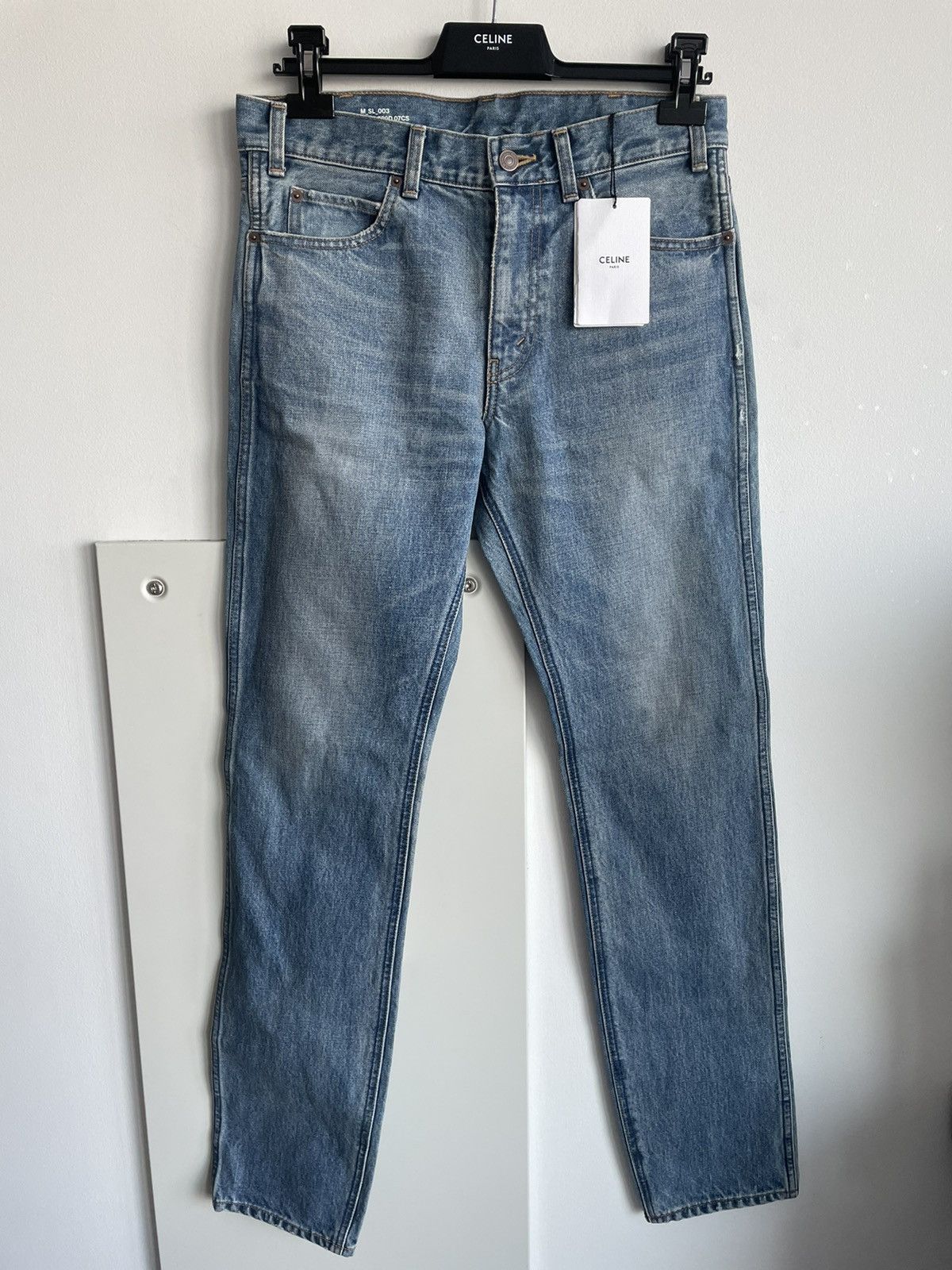Celine × Hedi Slimane Sold Out Rare Brand NEW M_SL_003 Low Rise Slim Skinny Denim Size US 30 / EU 46 - 4 Thumbnail