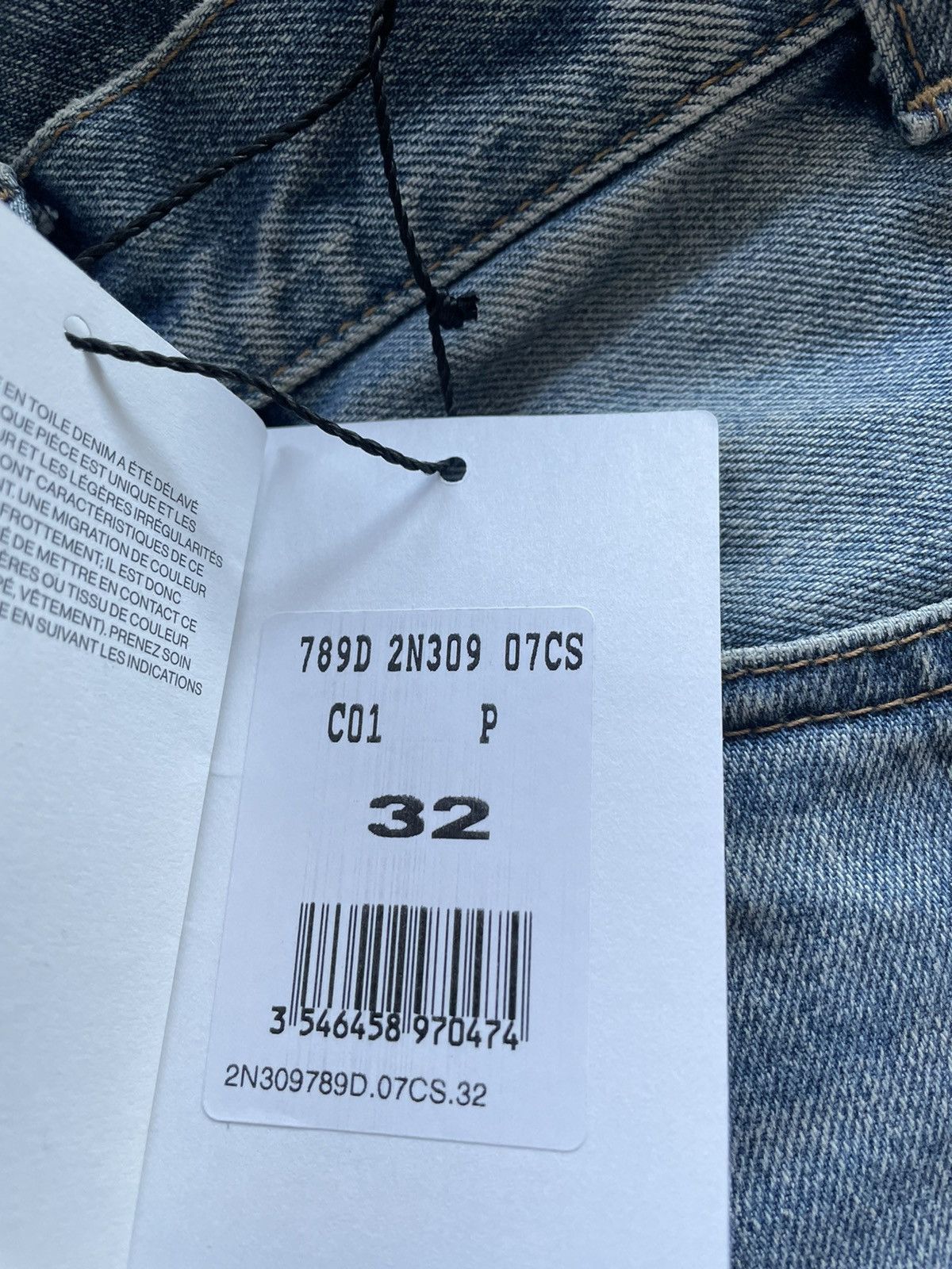 Celine × Hedi Slimane Sold Out Rare Brand NEW M_SL_003 Low Rise Slim Skinny Denim Size US 30 / EU 46 - 7 Thumbnail
