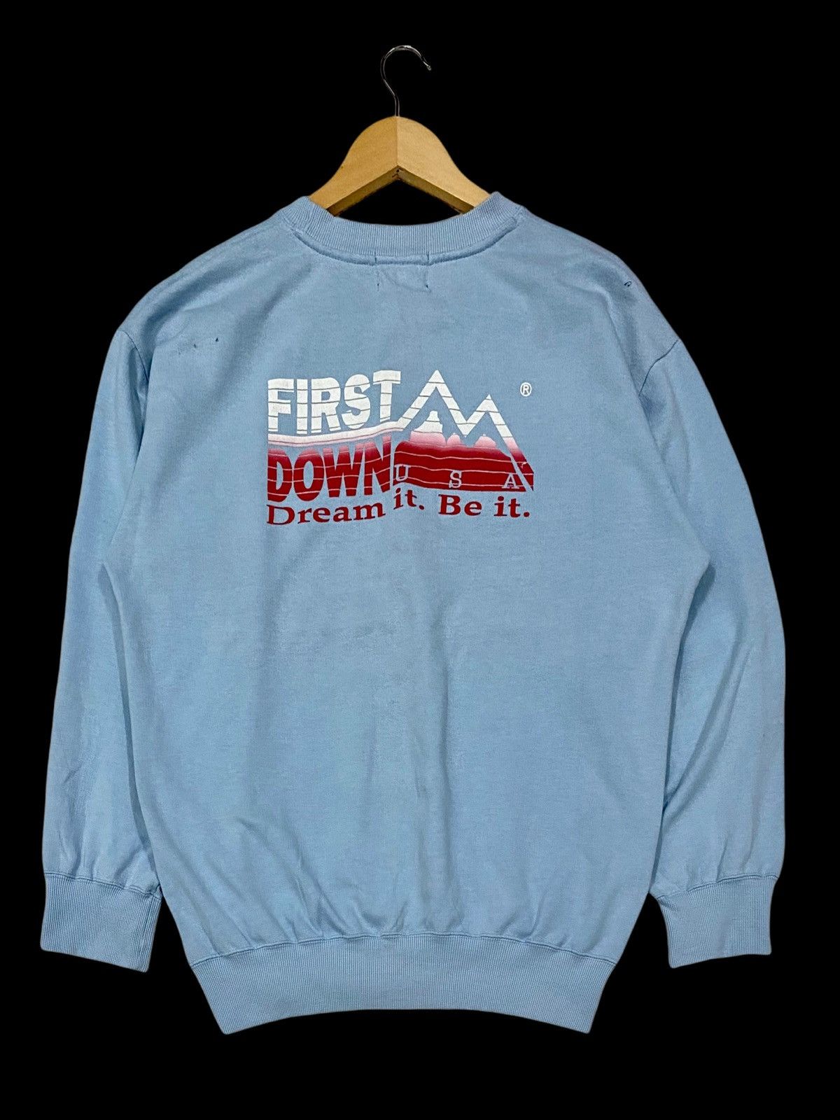 Other FIRST DOWN USA SWEATSHIRT SPELL OUT BIG LOGO Size US L / EU 52-54 / 3 - 3 Thumbnail