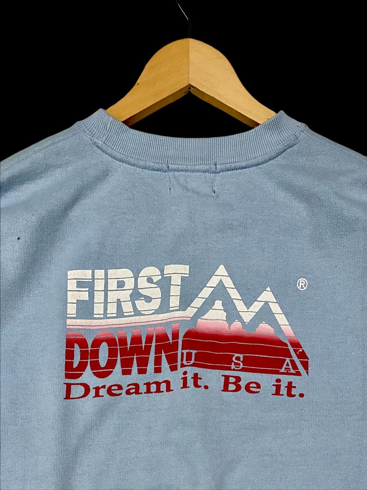 Other FIRST DOWN USA SWEATSHIRT SPELL OUT BIG LOGO Size US L / EU 52-54 / 3 - 1 Thumbnail