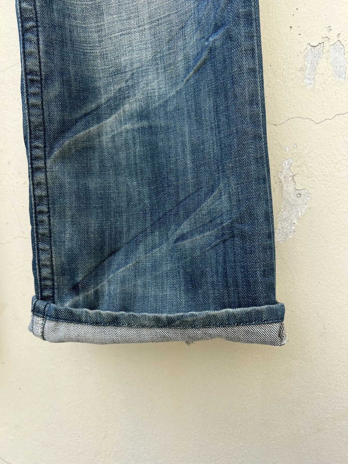 Robins Jeans Robin’s Jeans Distress Fade Blue Denim Wide Leg Jeans Size US 32 / EU 48 - 15 Thumbnail