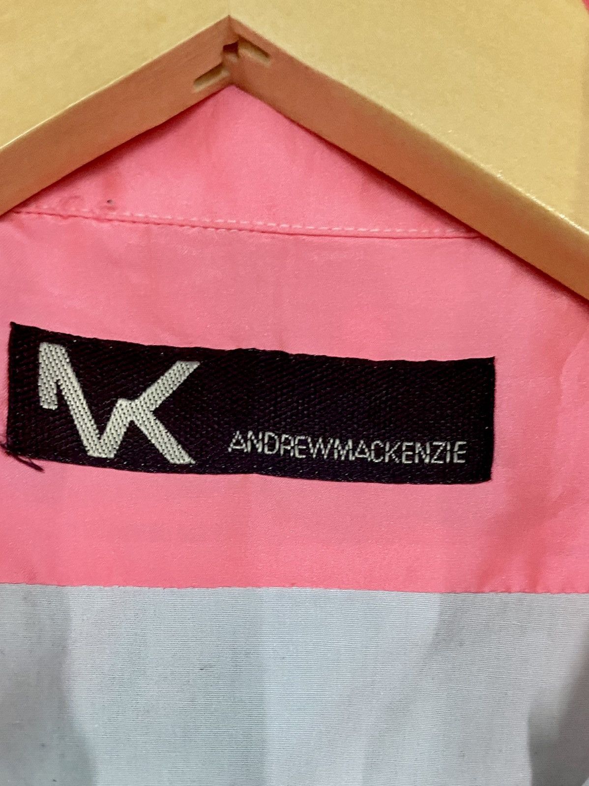 Designer VINTAGE SHIRT BUTTON UP WITH BIG LOGO by ANDREW MACKENZIE Size US M / EU 48-50 / 2 - 16 Thumbnail