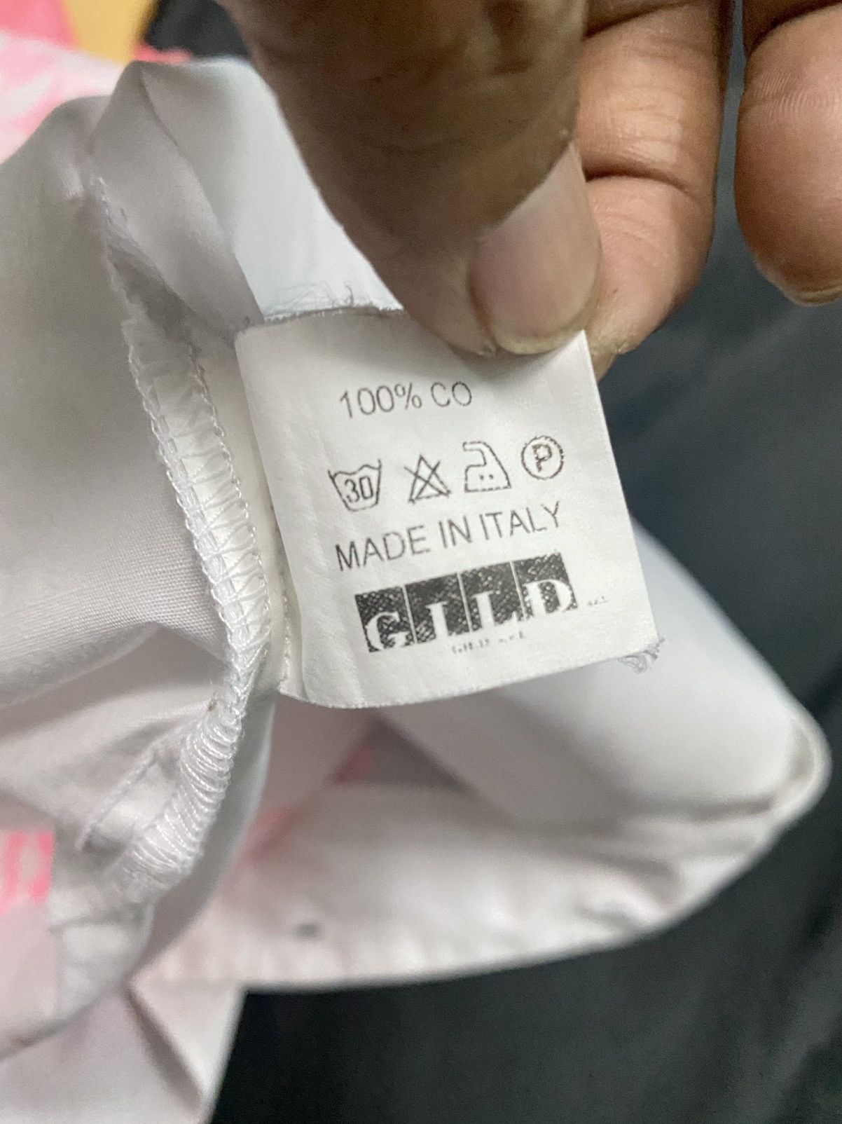 Designer VINTAGE SHIRT BUTTON UP WITH BIG LOGO by ANDREW MACKENZIE Size US M / EU 48-50 / 2 - 17 Thumbnail