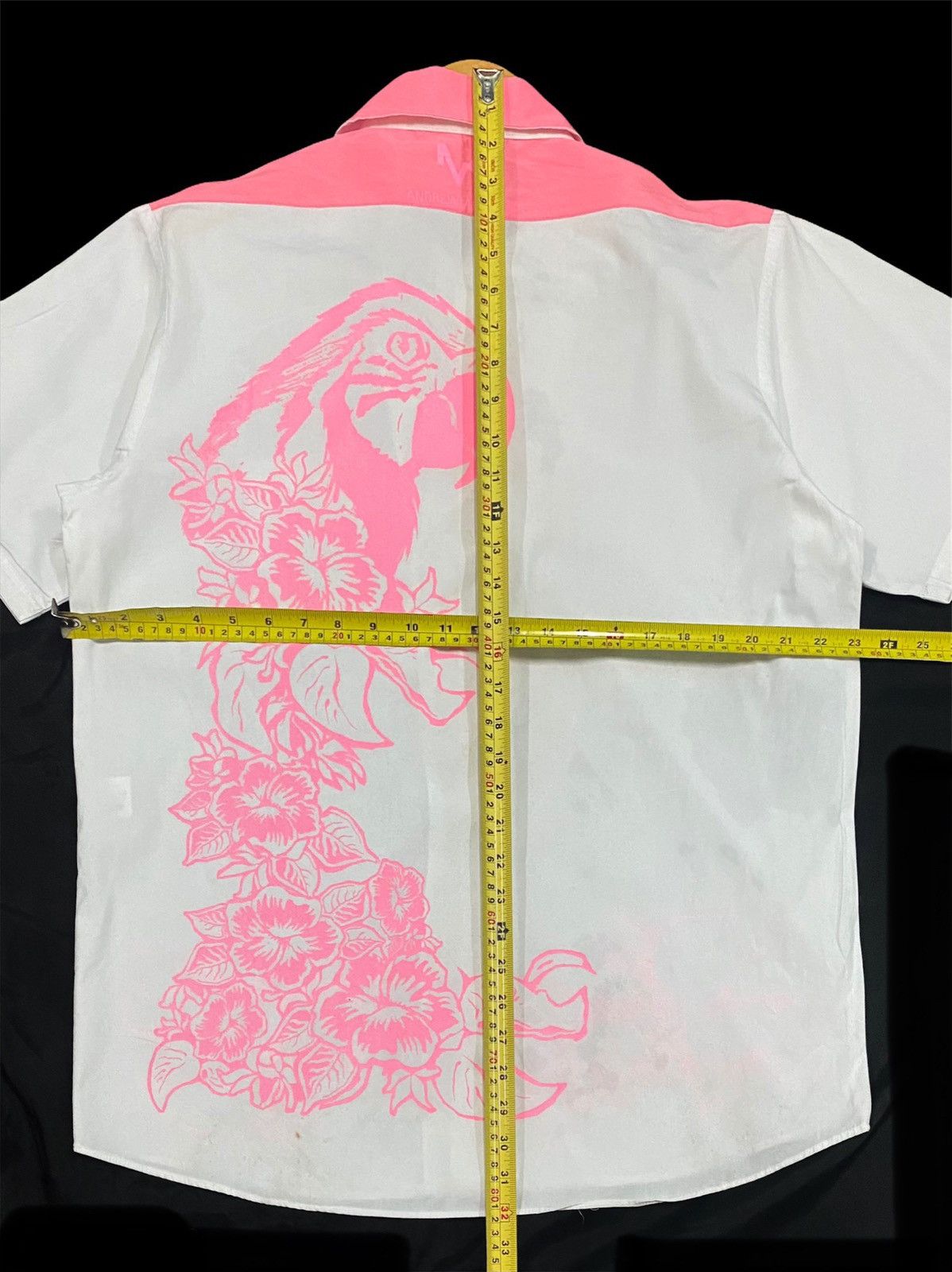 Designer VINTAGE SHIRT BUTTON UP WITH BIG LOGO by ANDREW MACKENZIE Size US M / EU 48-50 / 2 - 18 Thumbnail