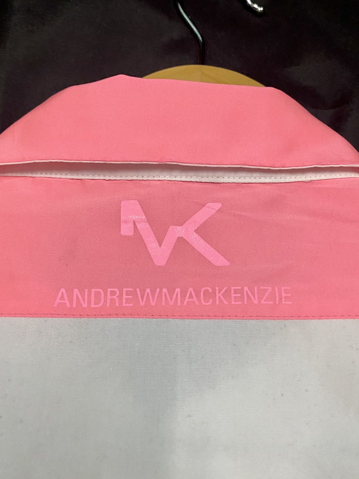 Designer VINTAGE SHIRT BUTTON UP WITH BIG LOGO by ANDREW MACKENZIE Size US M / EU 48-50 / 2 - 12 Thumbnail