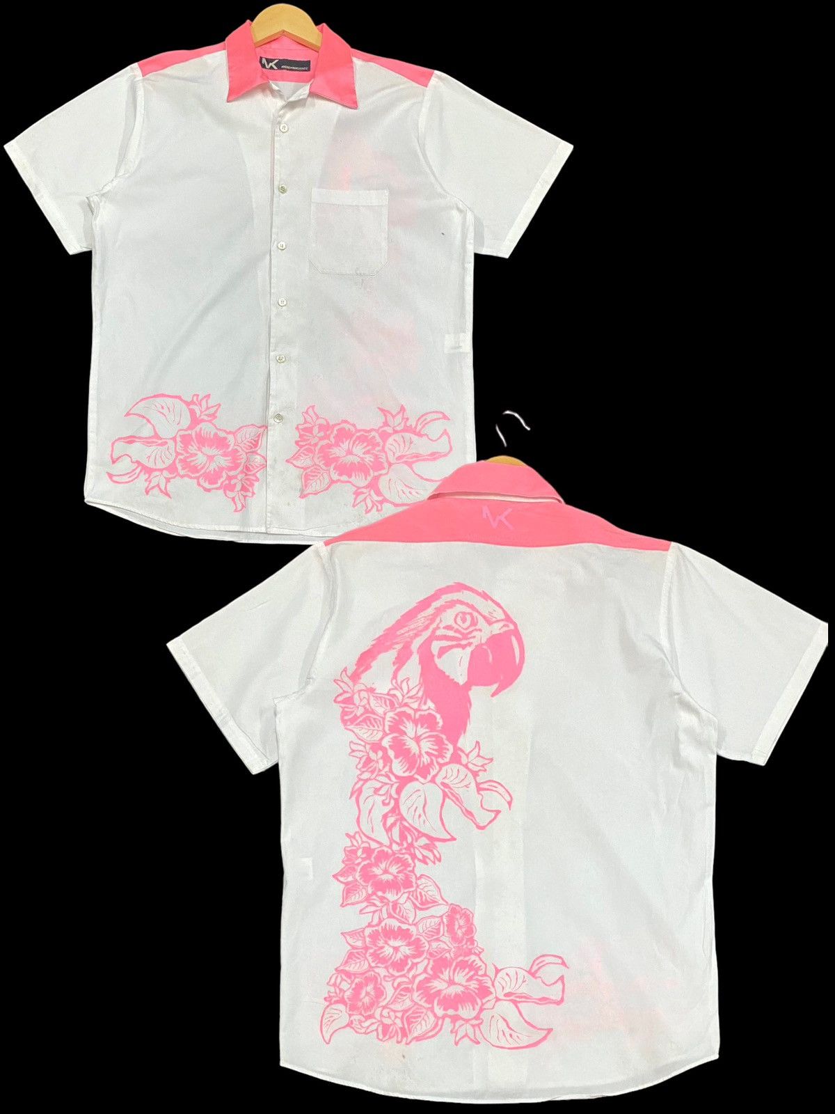 Designer VINTAGE SHIRT BUTTON UP WITH BIG LOGO by ANDREW MACKENZIE Size US M / EU 48-50 / 2 - 1 Thumbnail