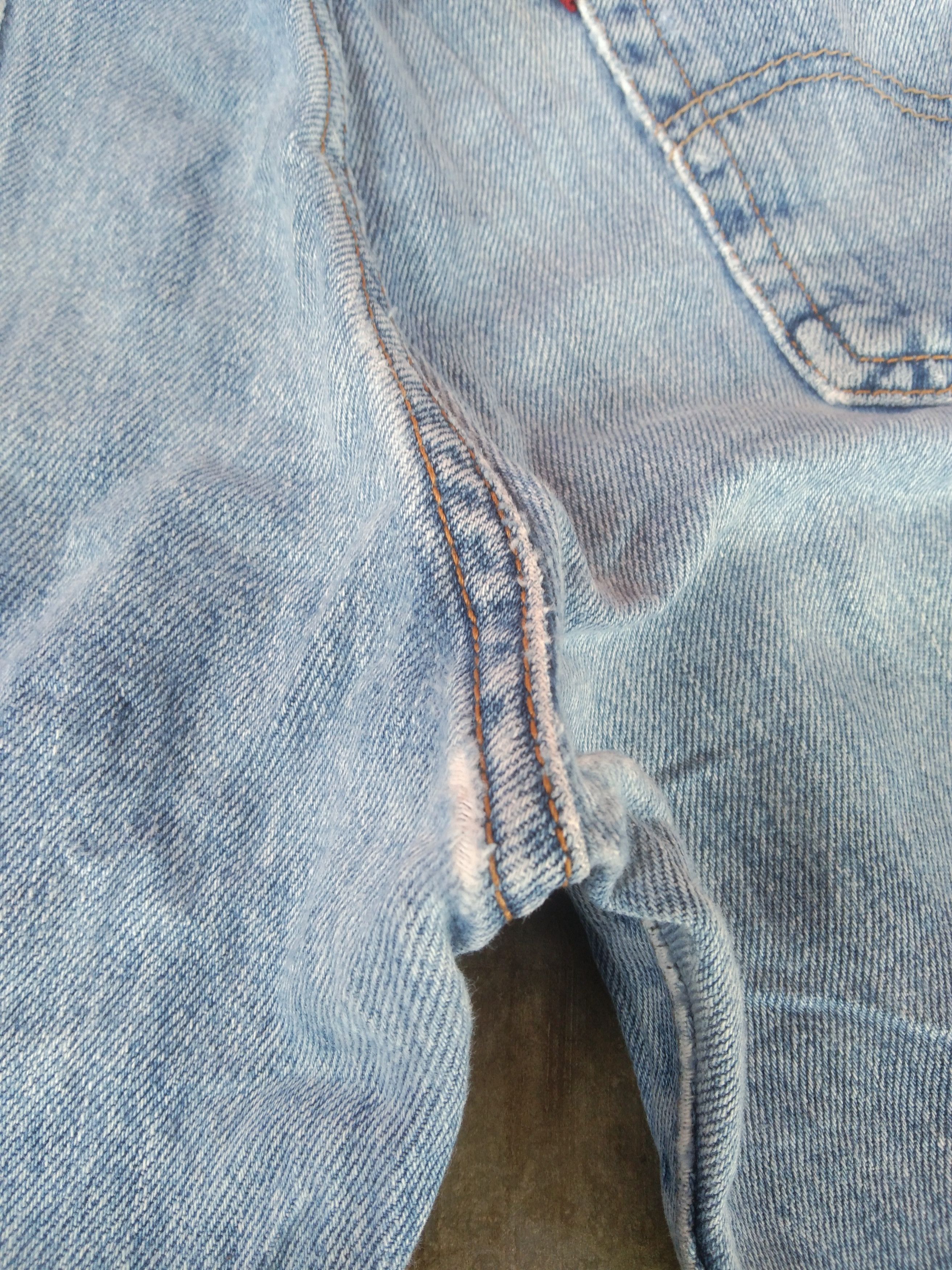 Levi's × Vintage Vintage Levis 501 Light Wash Distressed Jeans 34x31 Size US 34 / EU 50 - 8 Thumbnail