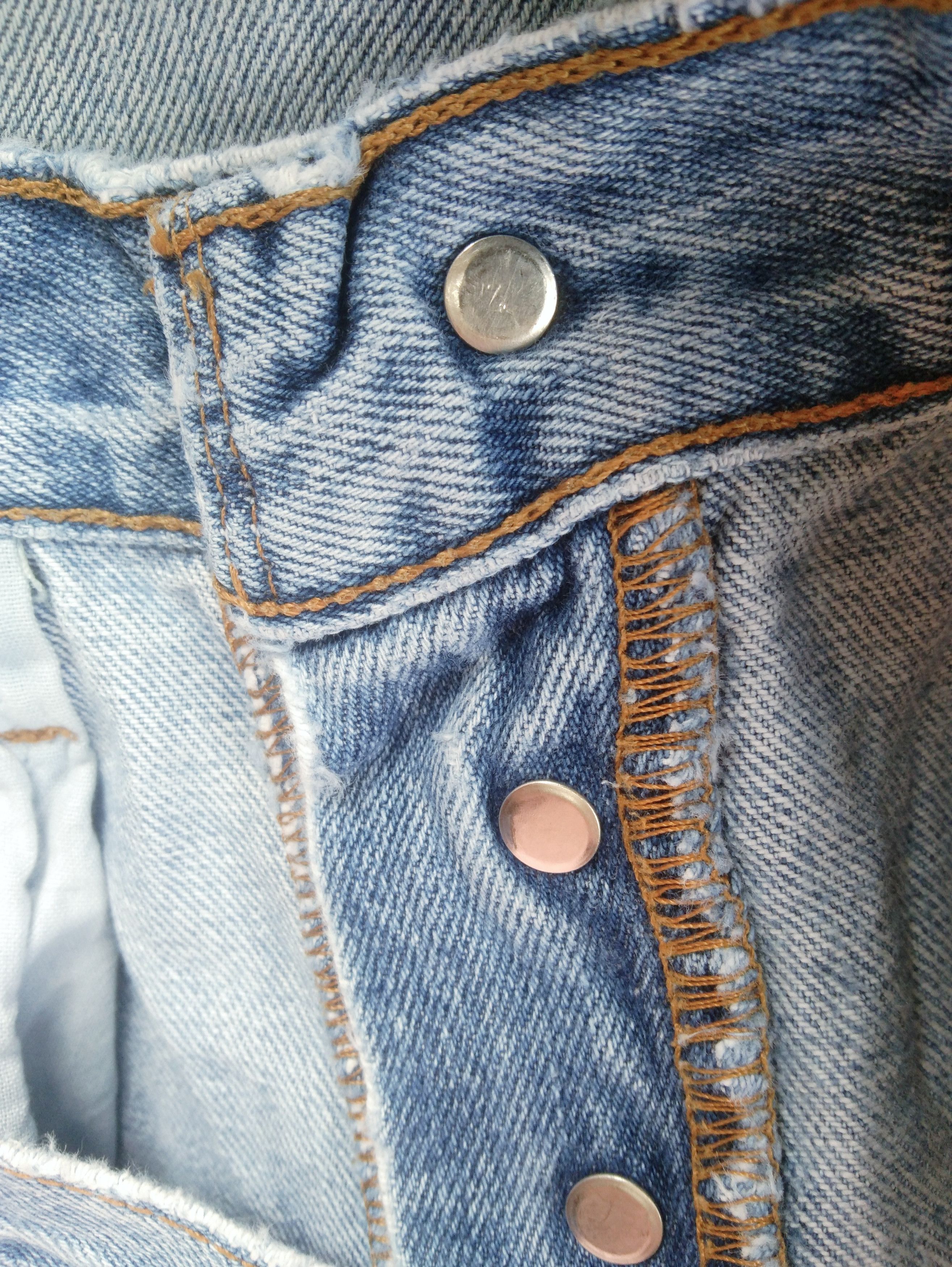 Levi's × Vintage Vintage Levis 501 Light Wash Distressed Jeans 34x31 Size US 34 / EU 50 - 15 Thumbnail